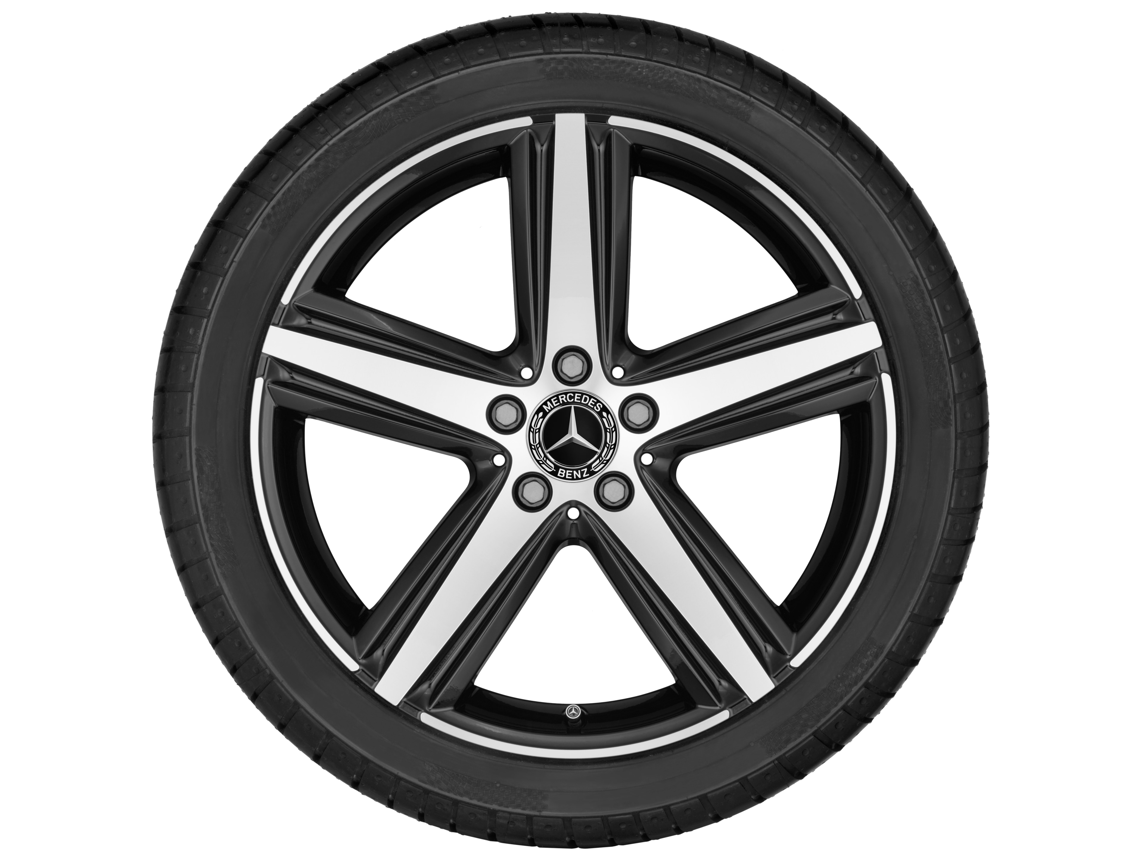 5-spoke wheel, 48.3 cm (19-inch), High-sheen finish - 7,5 J x 19 ET 49, black, high-sheen