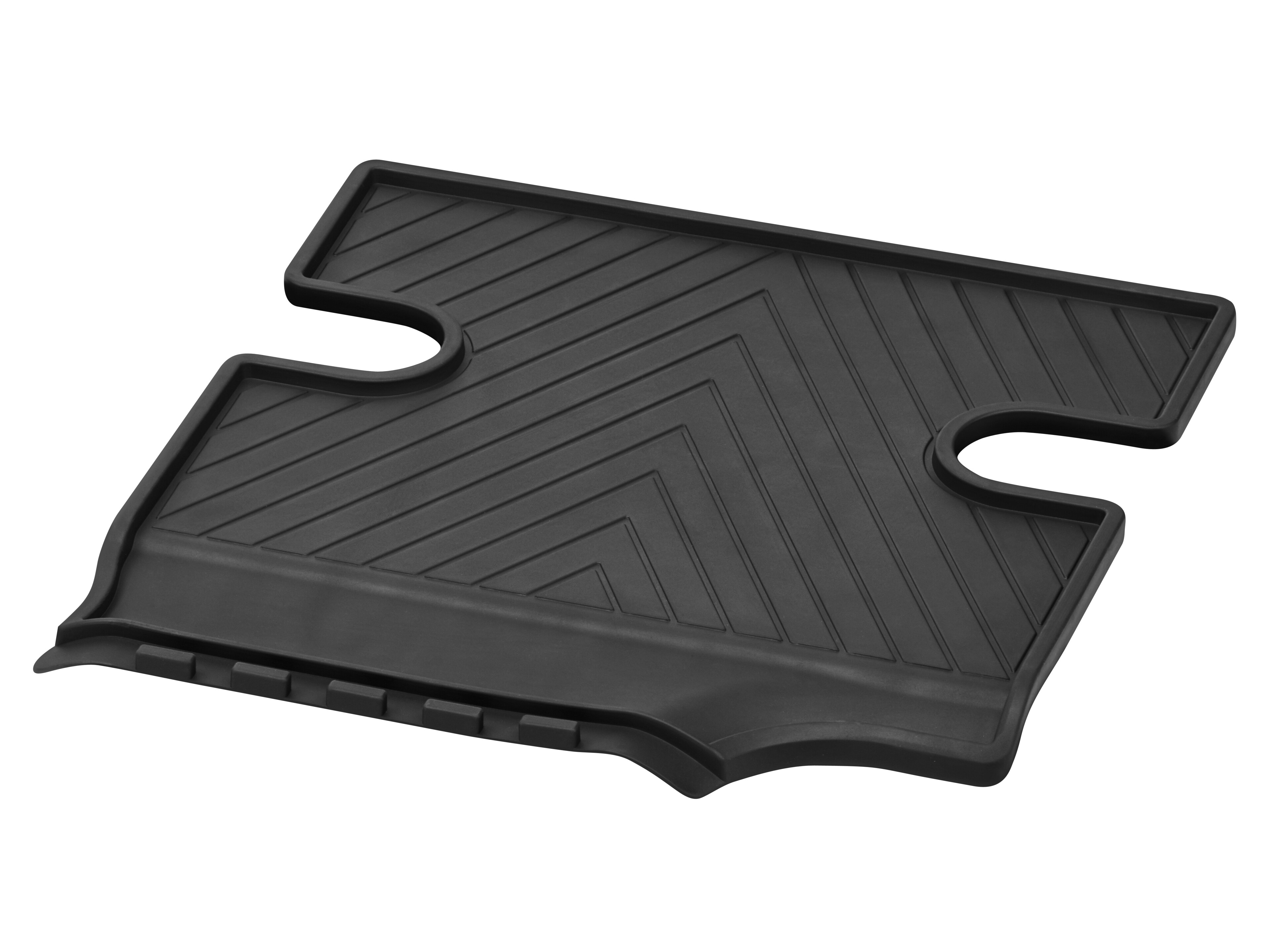 All-season mats, Centre mat, w/o S23 (front passenger seat 2-seater), with floor air duct (H00), Set of 1 - LHD/RHD, black