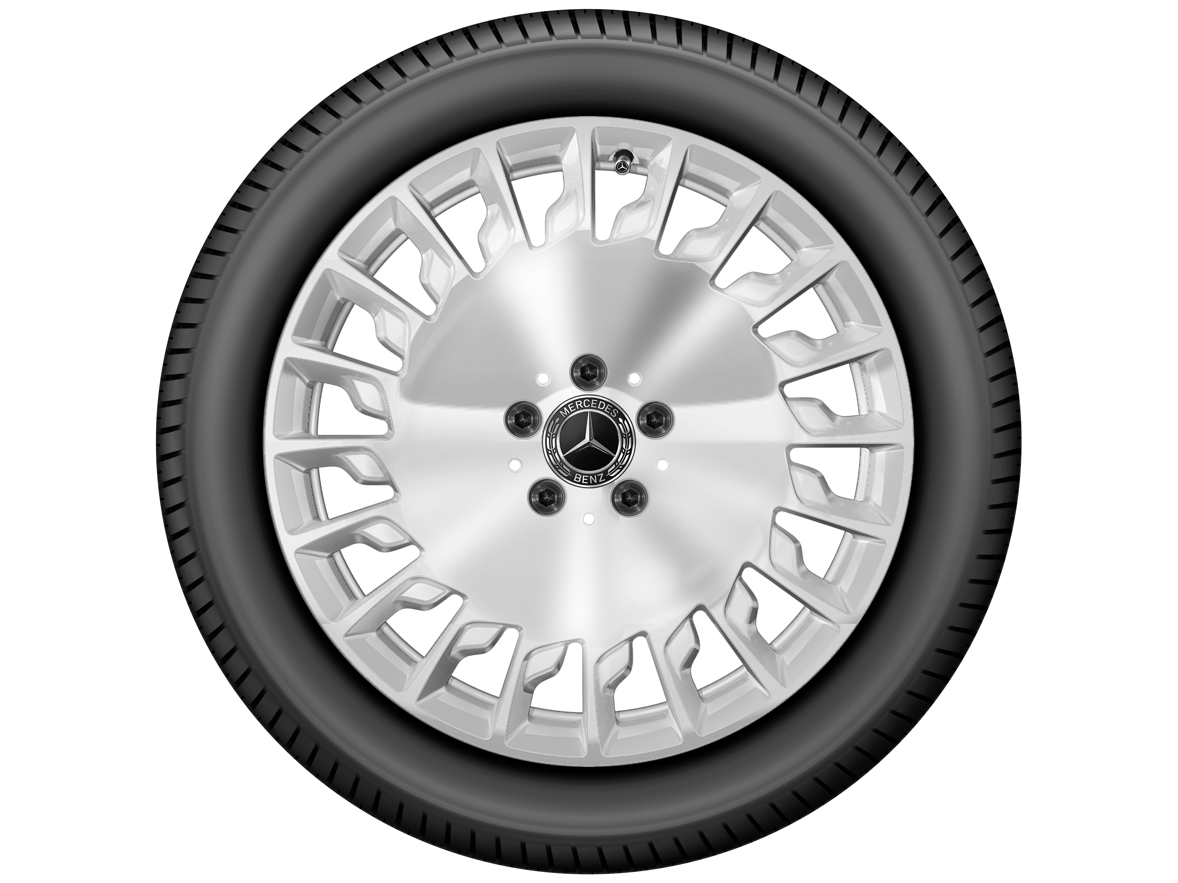 Multi-spoke wheel, 48.3 cm (19-inch) - 9,5 J x 19 ET 43,5, silver-coloured, polished