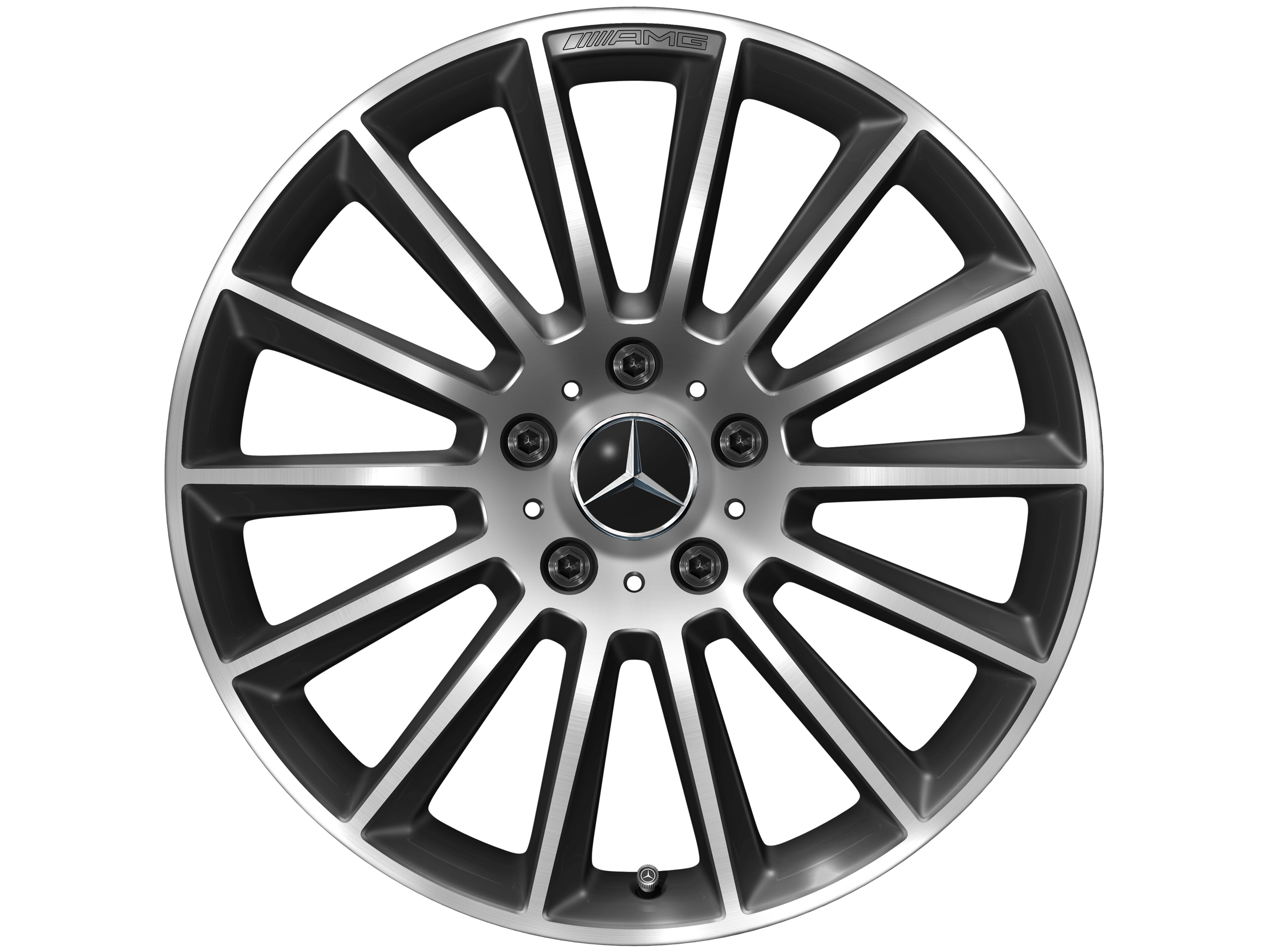 AMG multi-spoke wheel, 50.8 cm (20-inch) - 8,5 J x 20 ET 32, black, high-sheen
