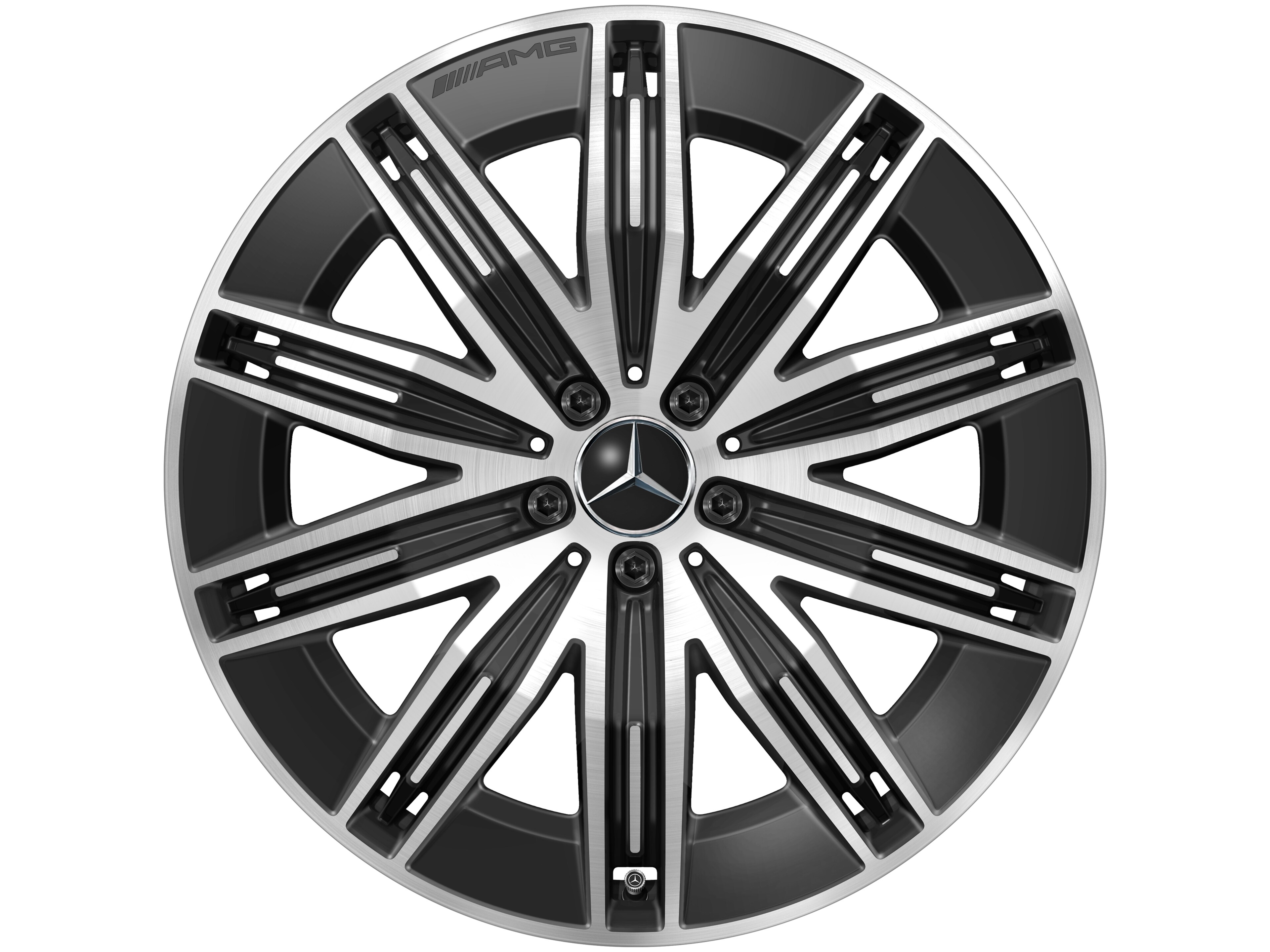 AMG multi-spoke wheel, 53.3 cm (21-inch) - 9,5 J x 21 ET 41,5, black, high-sheen