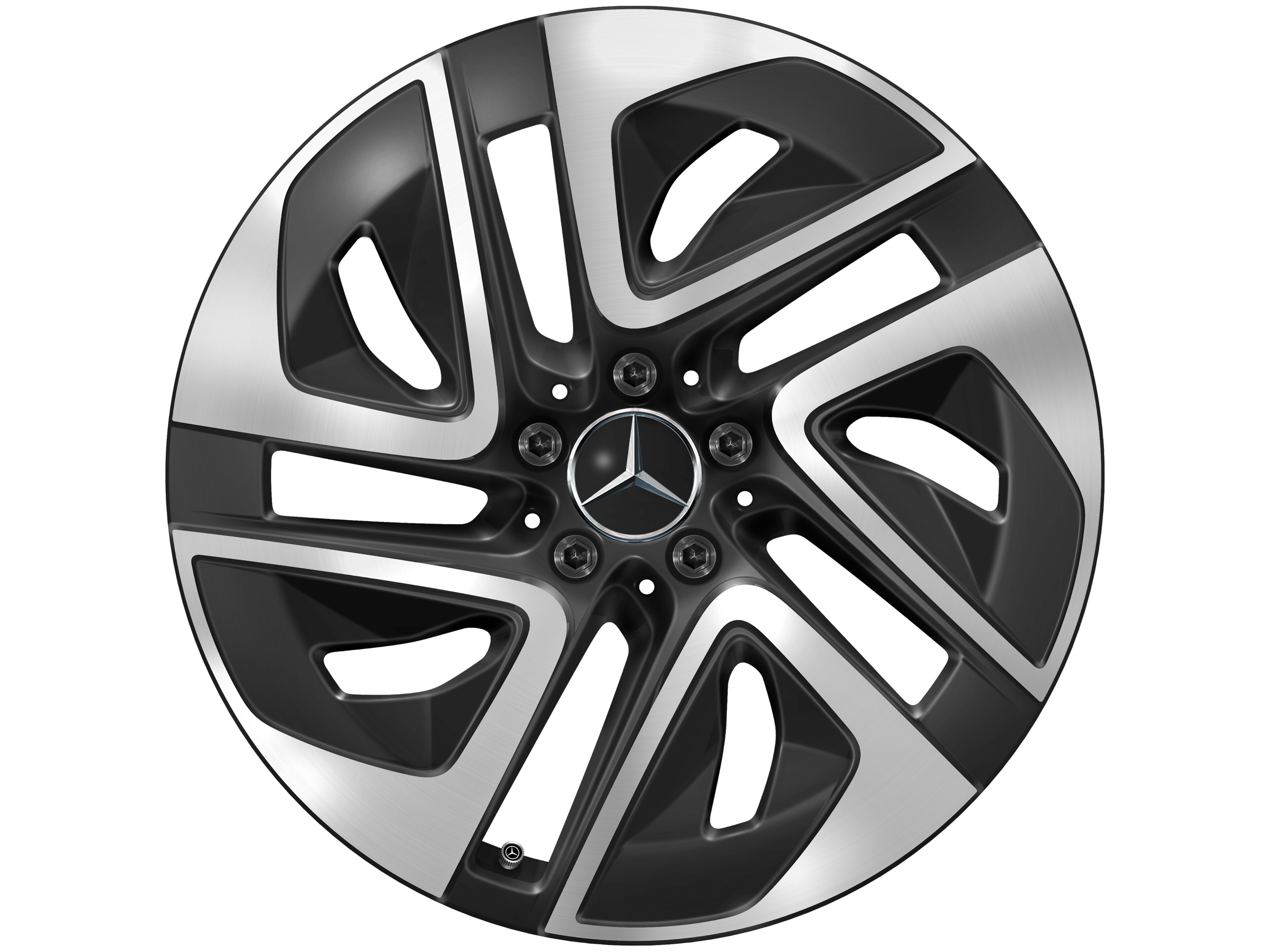 5-hole wheel, Aero, 48.3 cm (19-inch) - 9 J x 19 ET 60,2, black, high-sheen