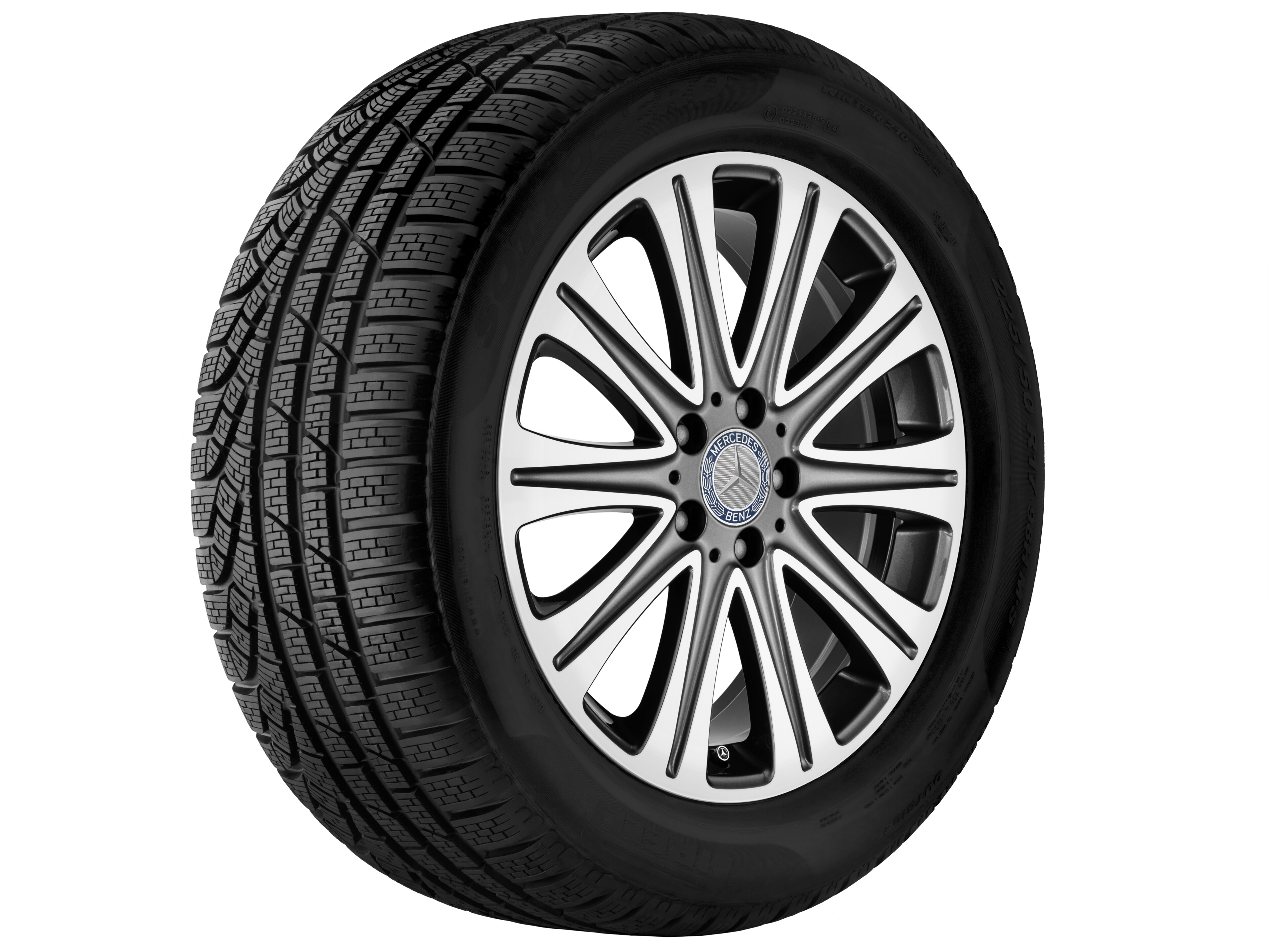 10-spoke wheel, 45.7 cm (18-inch), High-sheen finish - 7,5 J x 18 ET 52, tremolite metallic, high-sheen