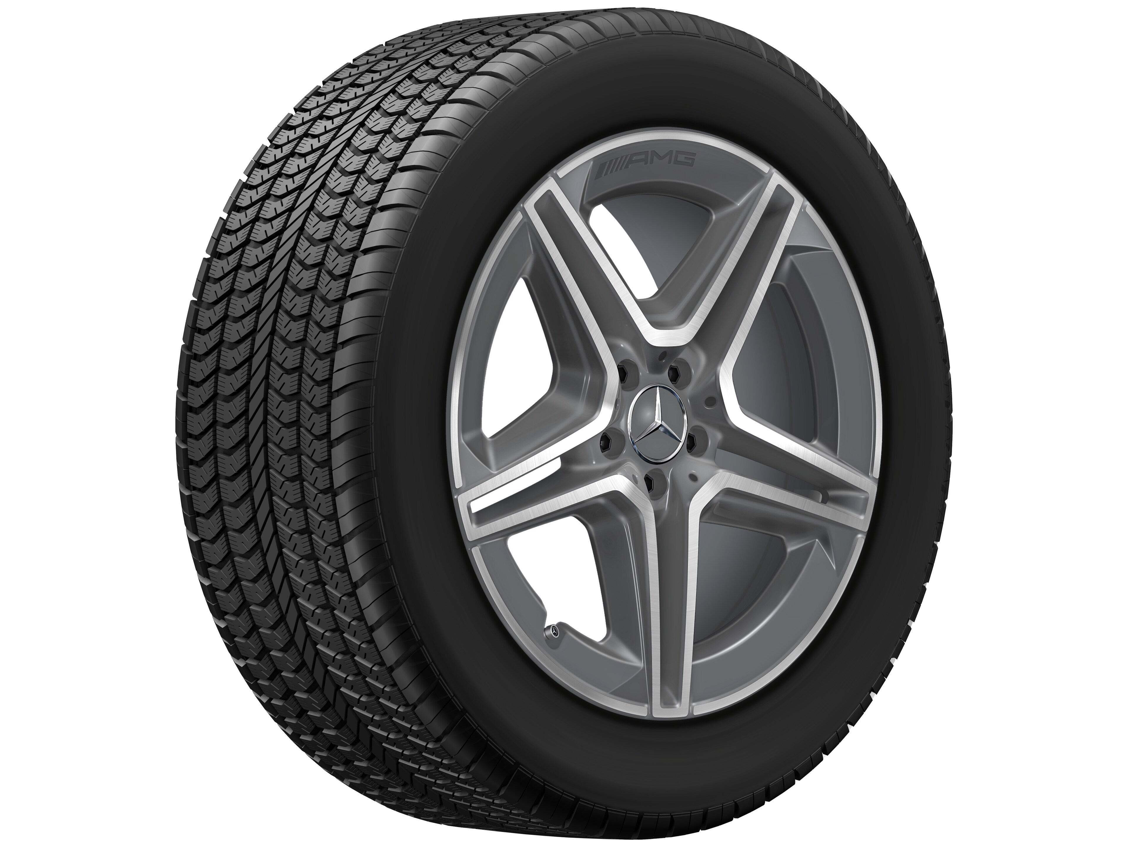 AMG 5-twin-spoke wheel, 50.8 cm (20-inch) - 9 J x 20 ET 57, tremolite metallic, high-sheen