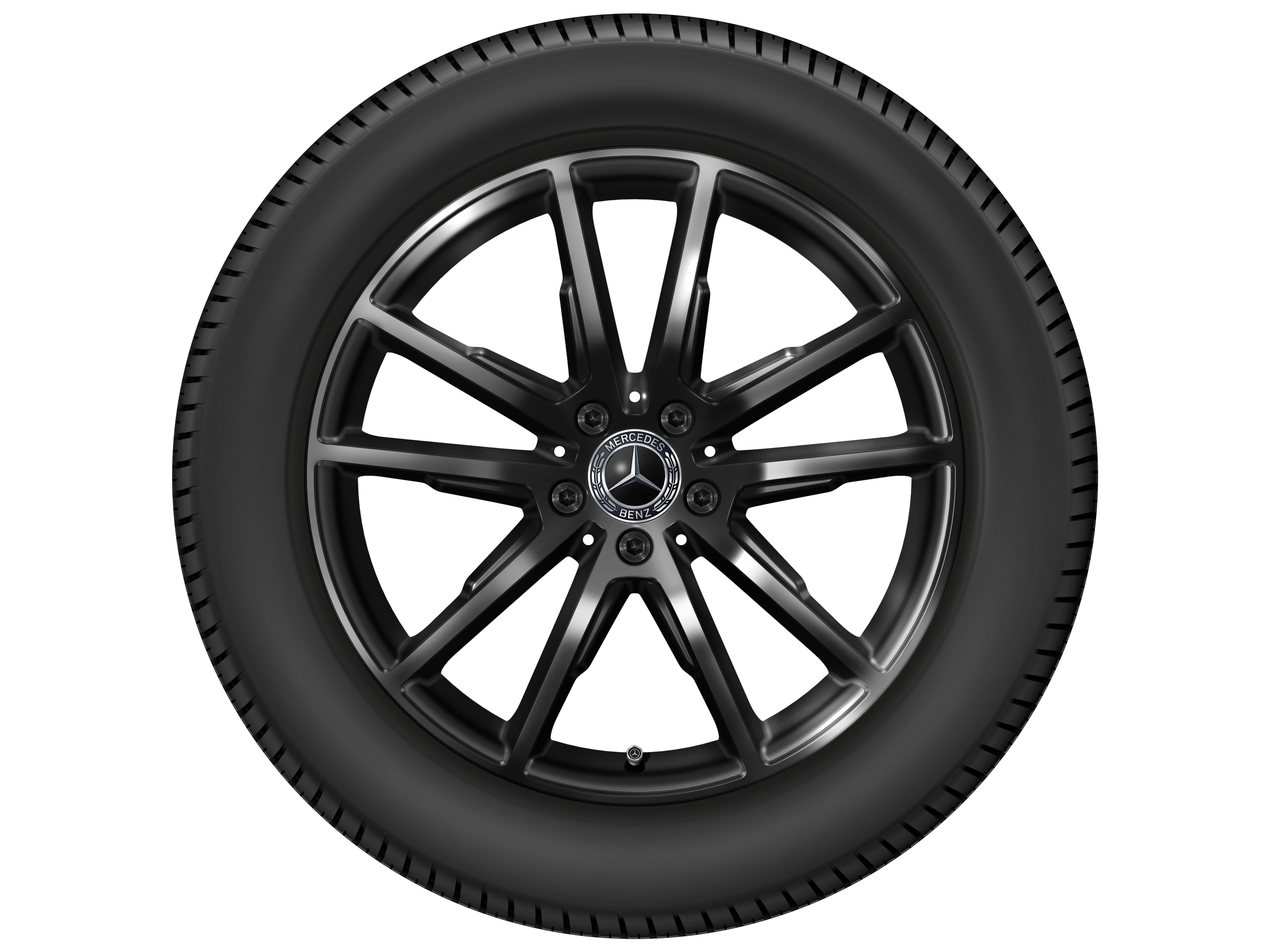 5-twin-spoke wheel, 48.3 cm (19-inch) - 8 J x 19 ET 36, black, painted