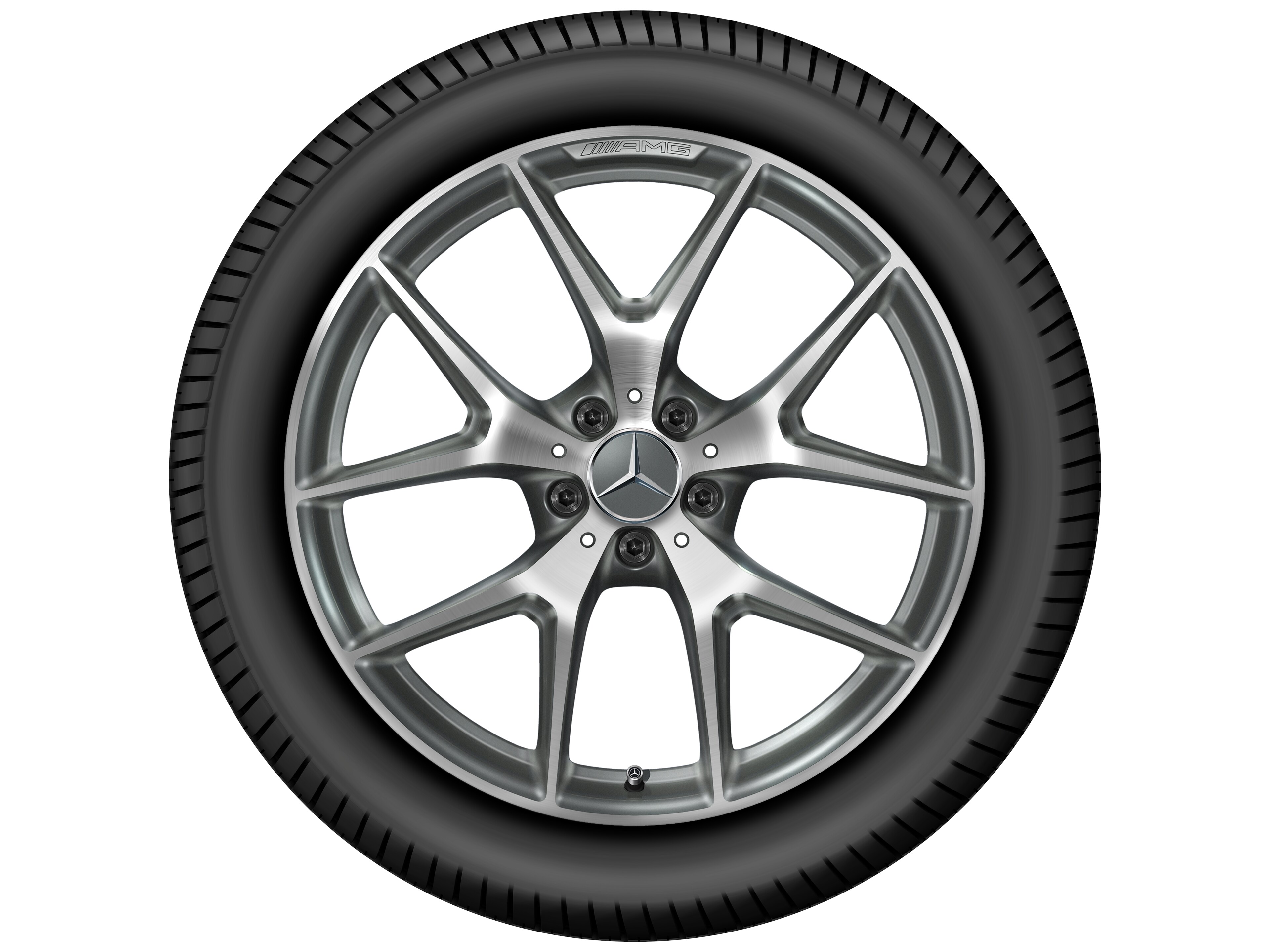 AMG cross-spoke wheel, 50.8 cm (20-inch) - 9,5 J x 20 ET 22, titanium grey, high-sheen