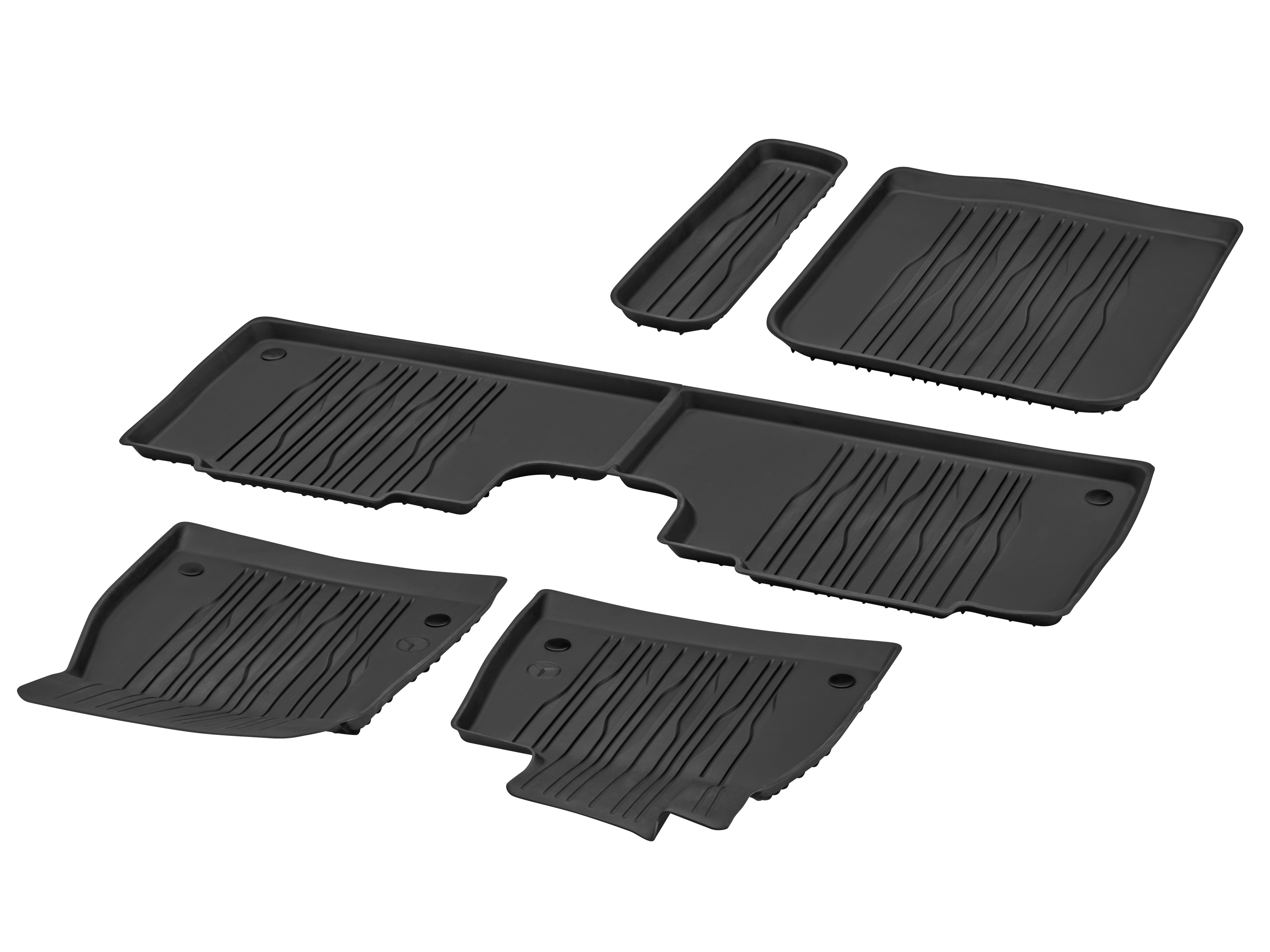 Allwettermatten, Dynamic Lines, Fond, 2-teilig - LL/RL, schwarz
