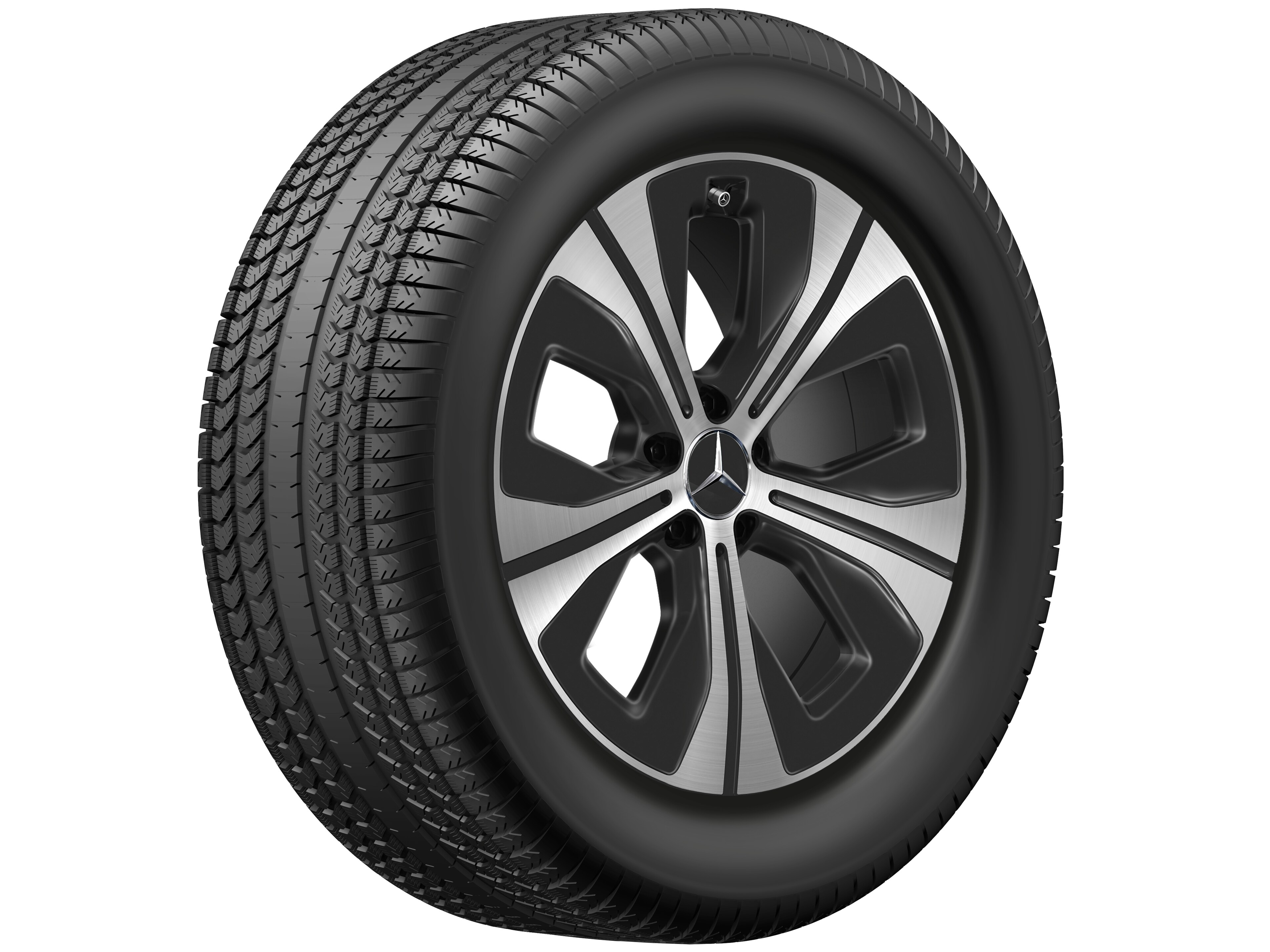 5-spoke wheel, Aero, 48.3 cm (19-inch) - 8,5 J x 19 ET 42, black, high-sheen