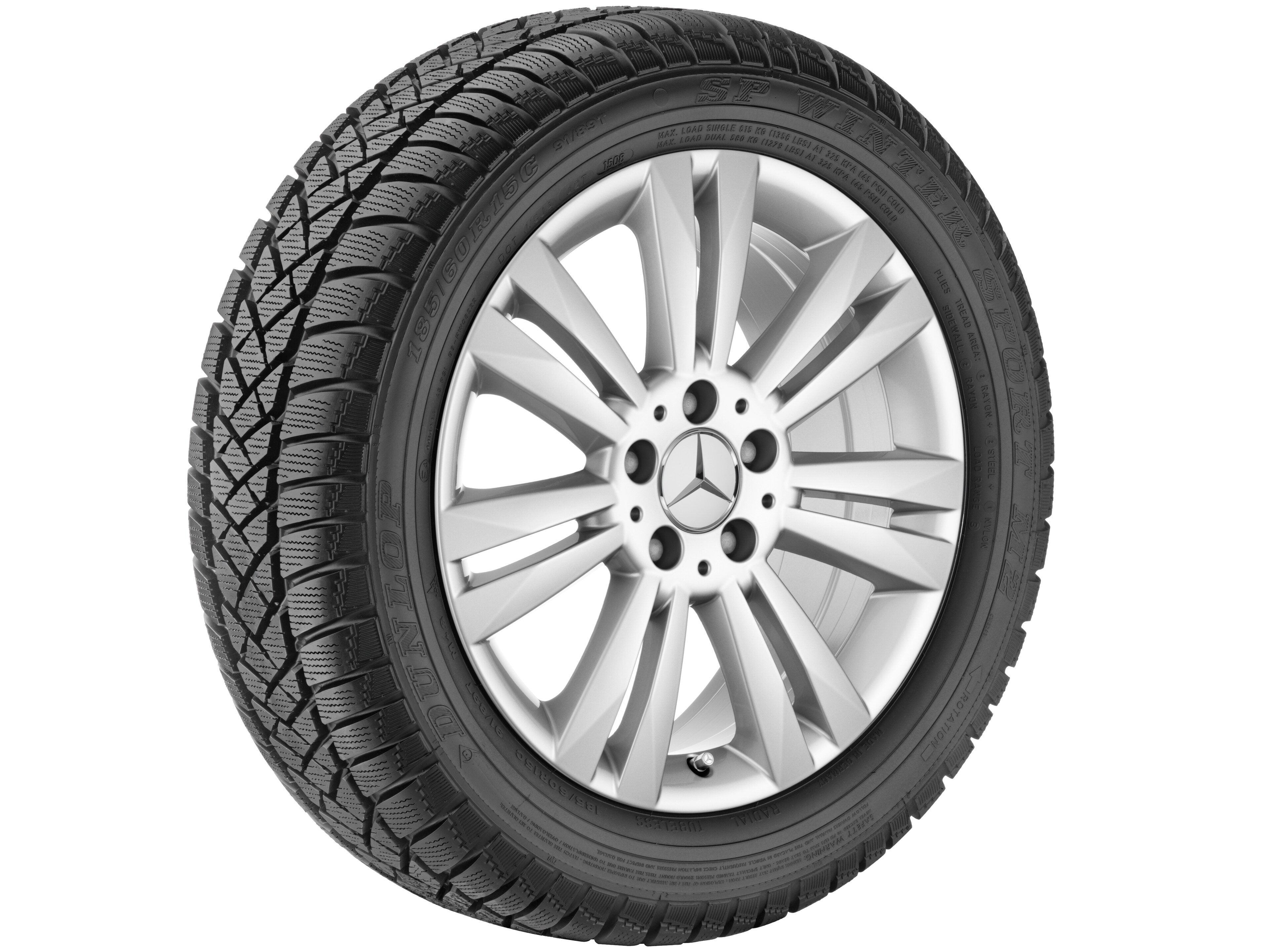 7-twin-spoke wheel, 43.2 cm (17-inch) - 7,5 J x 17 ET 52,5, titanium silver, painted