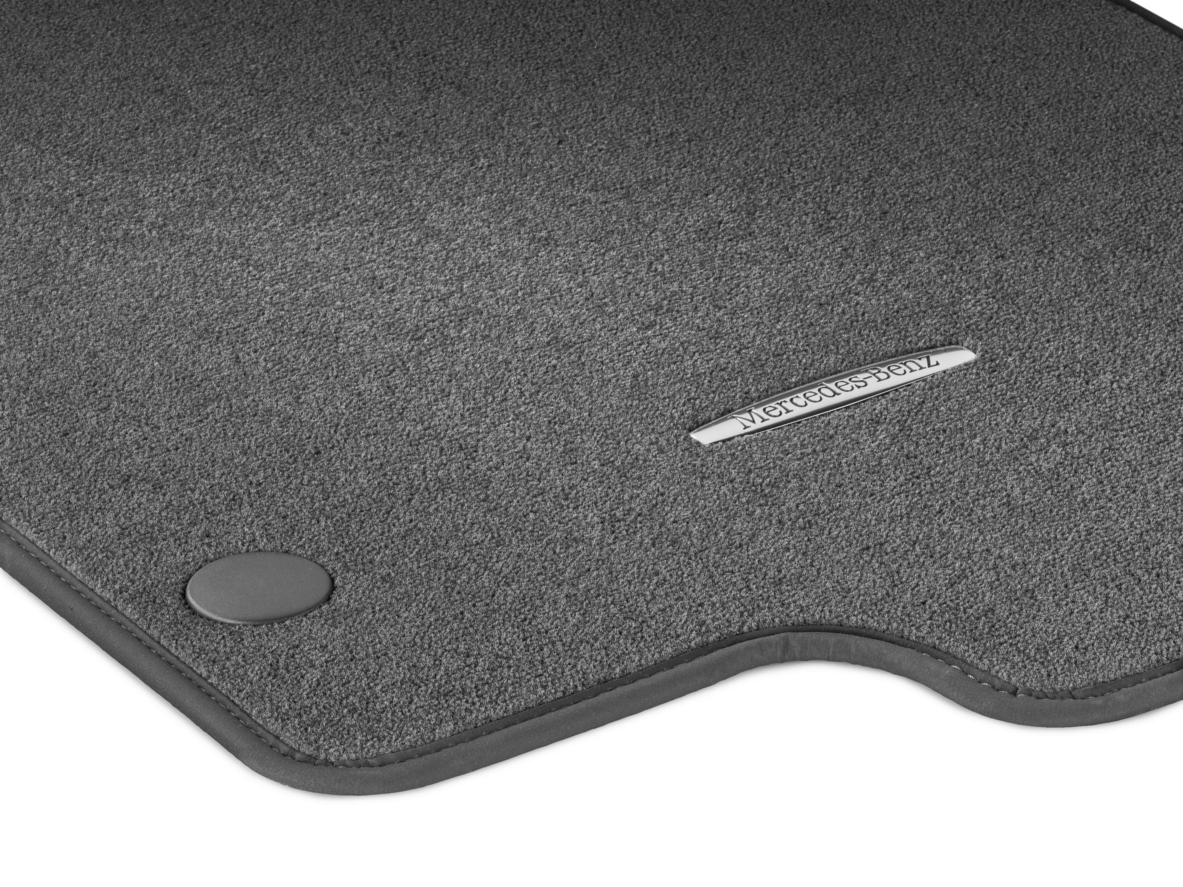 Velour floor mats CLASSIC, Set, Set of 4 - LHD, magma grey
