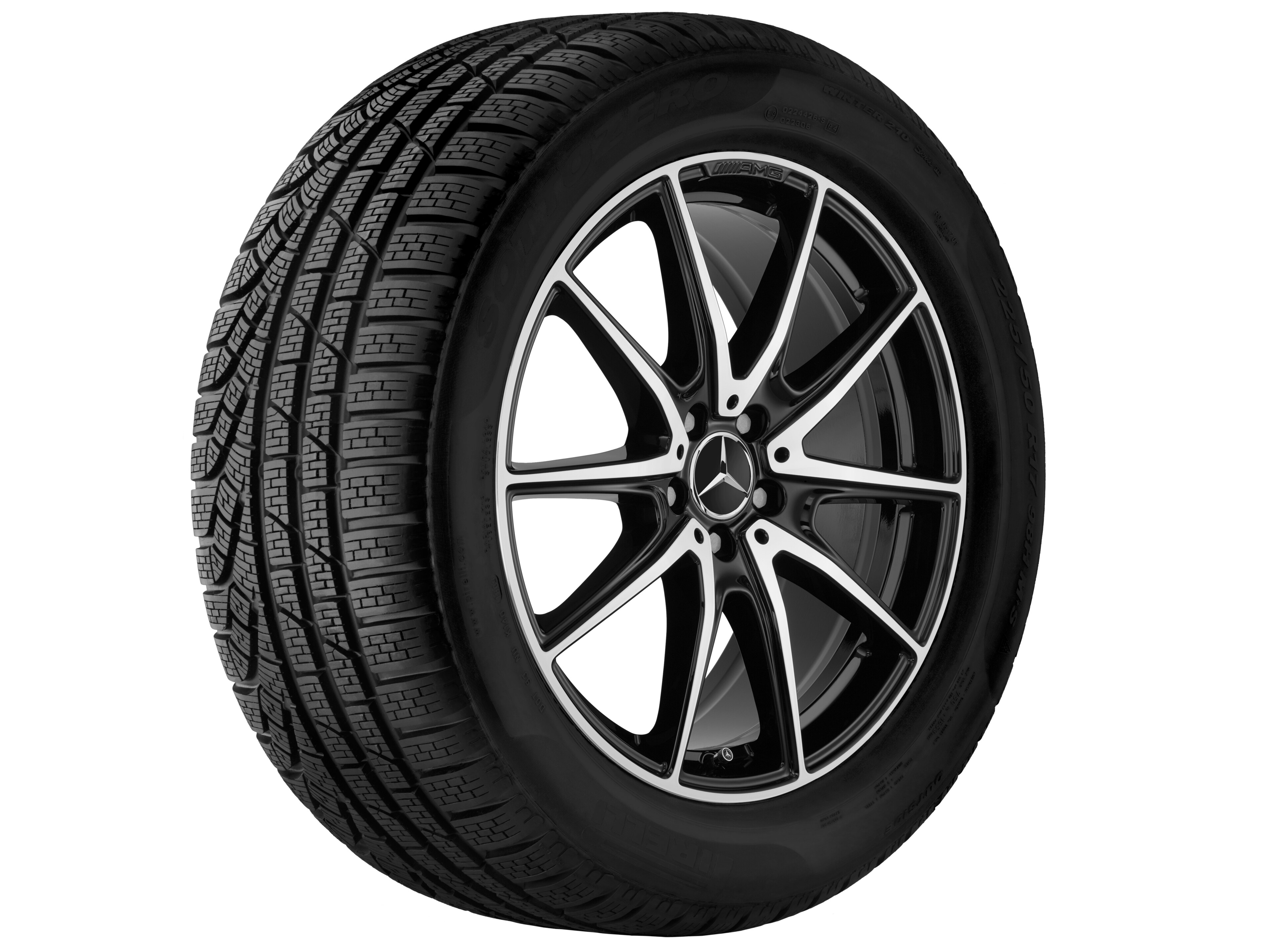 AMG 10-spoke wheel, 50.8 cm (20-inch) - 8,5 J x 20 ET 38, black, high-sheen