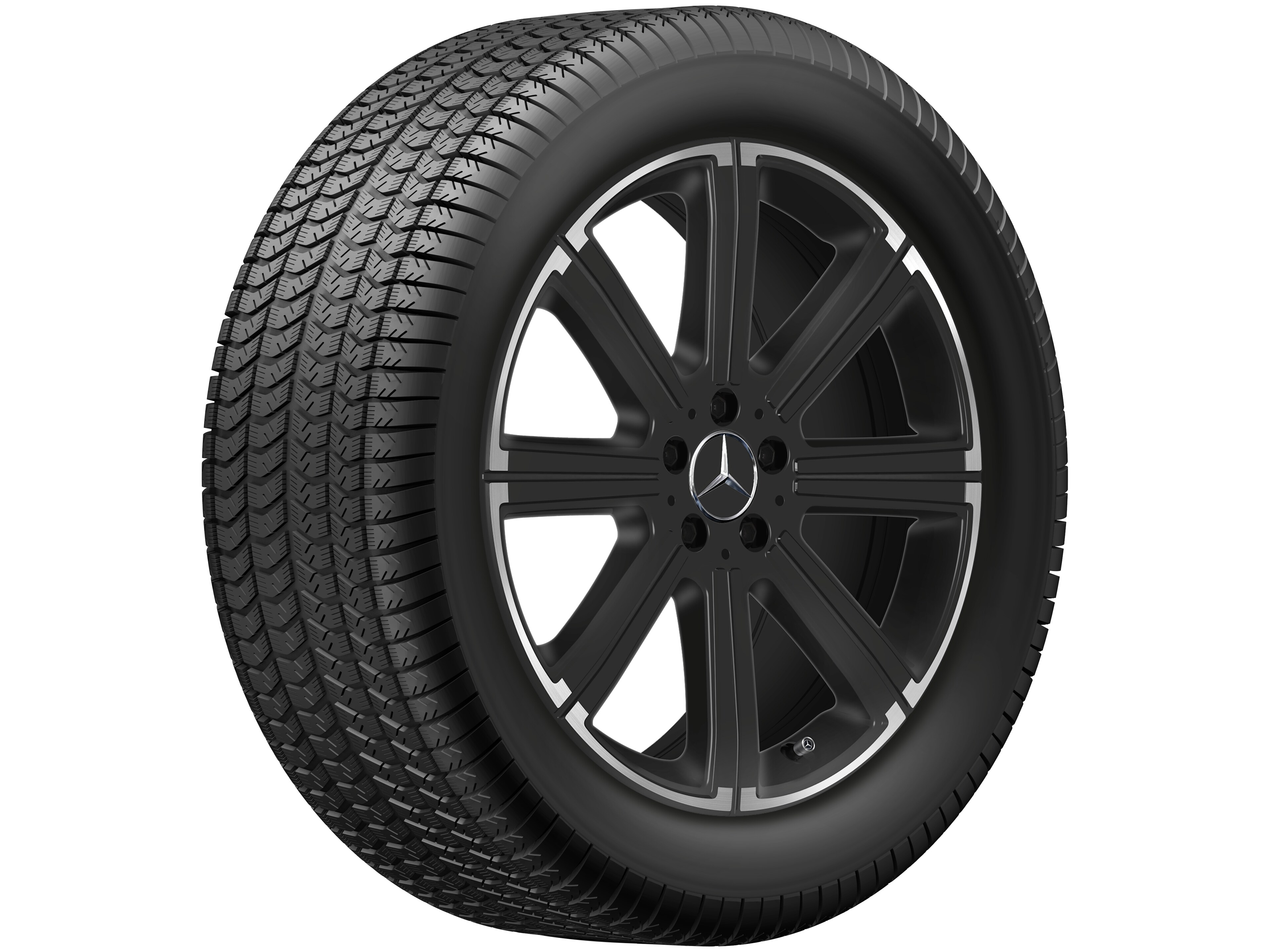 8-spoke wheel, 50.8 cm (20-inch), High-sheen rim flange - 8,5 J x 20 ET 62,5, black, high-sheen