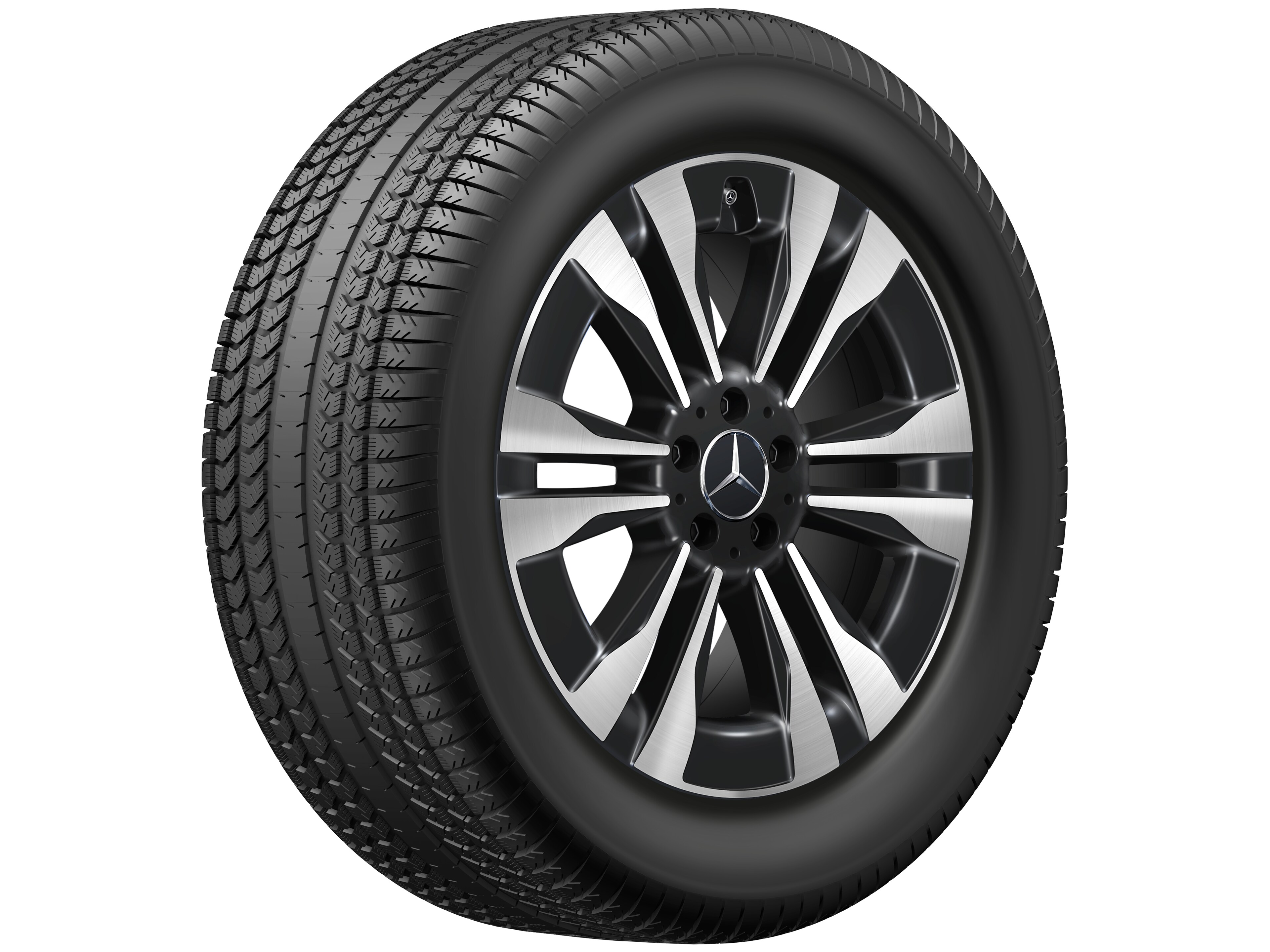 6-twin-spoke wheel, Aero, 48.3 cm (19-inch) - 8,5 J x 19 ET 62,5, black, high-sheen