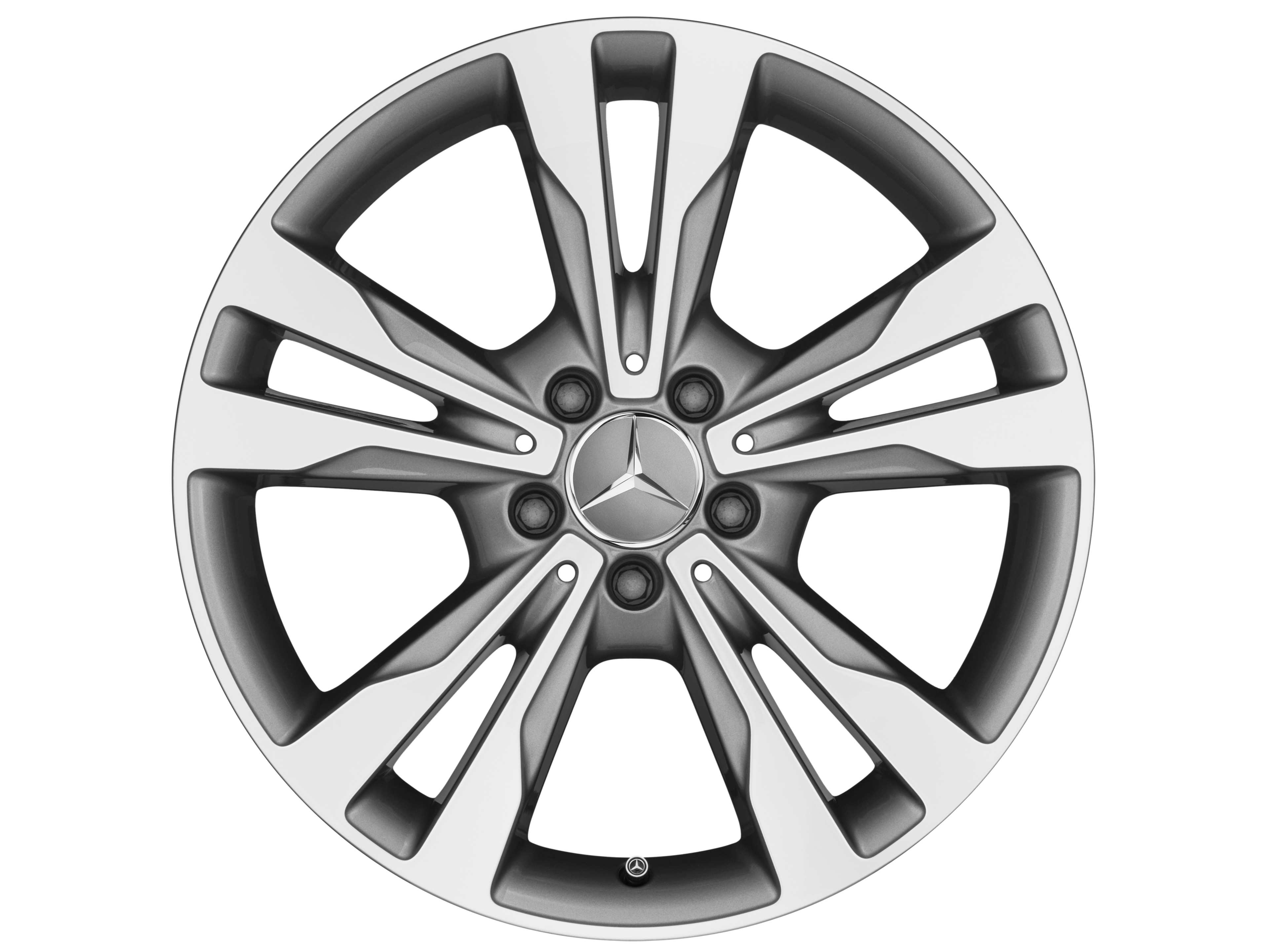 5-twin-spoke wheel, 45.7 cm (18-inch) - 7,5 J x 18 ET 44, himalaya grey, high-sheen