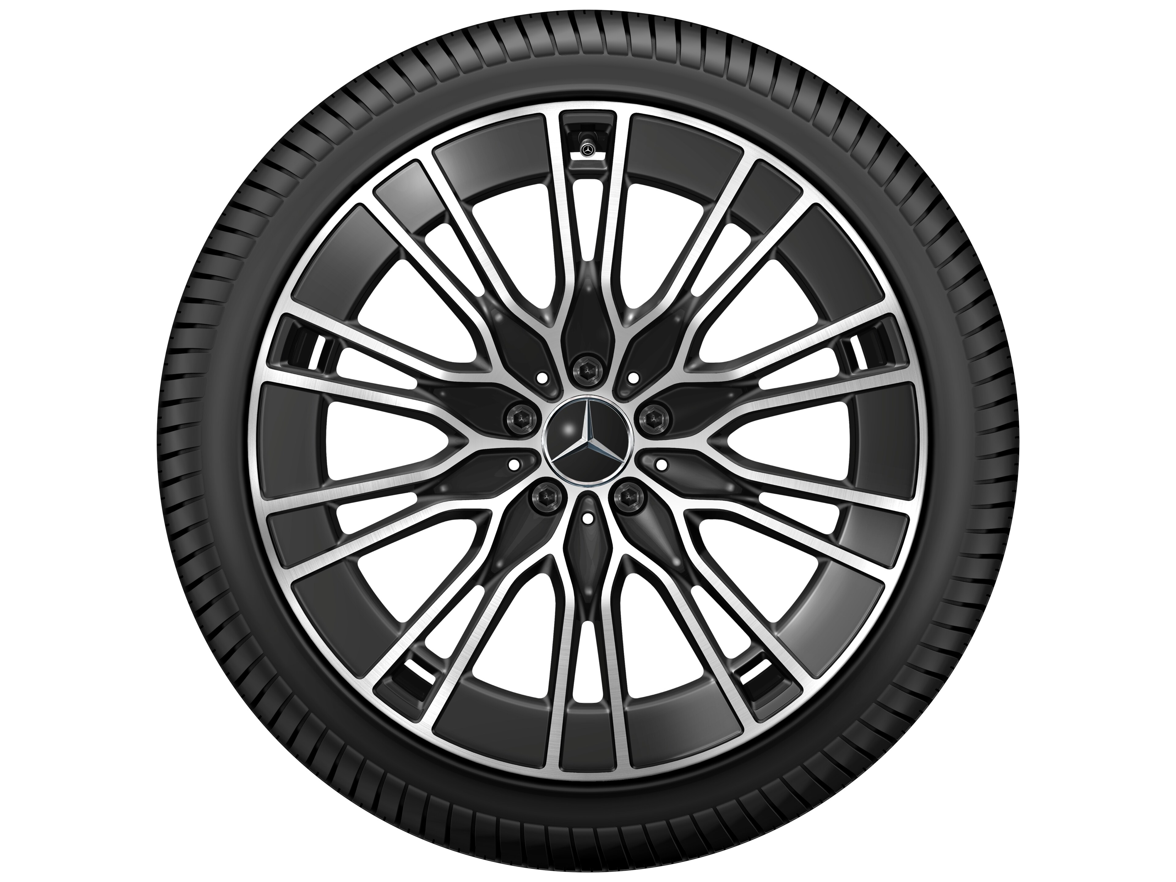 10-twin-spoke wheel, Aero, 50.8 cm (20-inch), High-sheen finish - 8,5 J x 20 ET 35,5, black, high-sheen