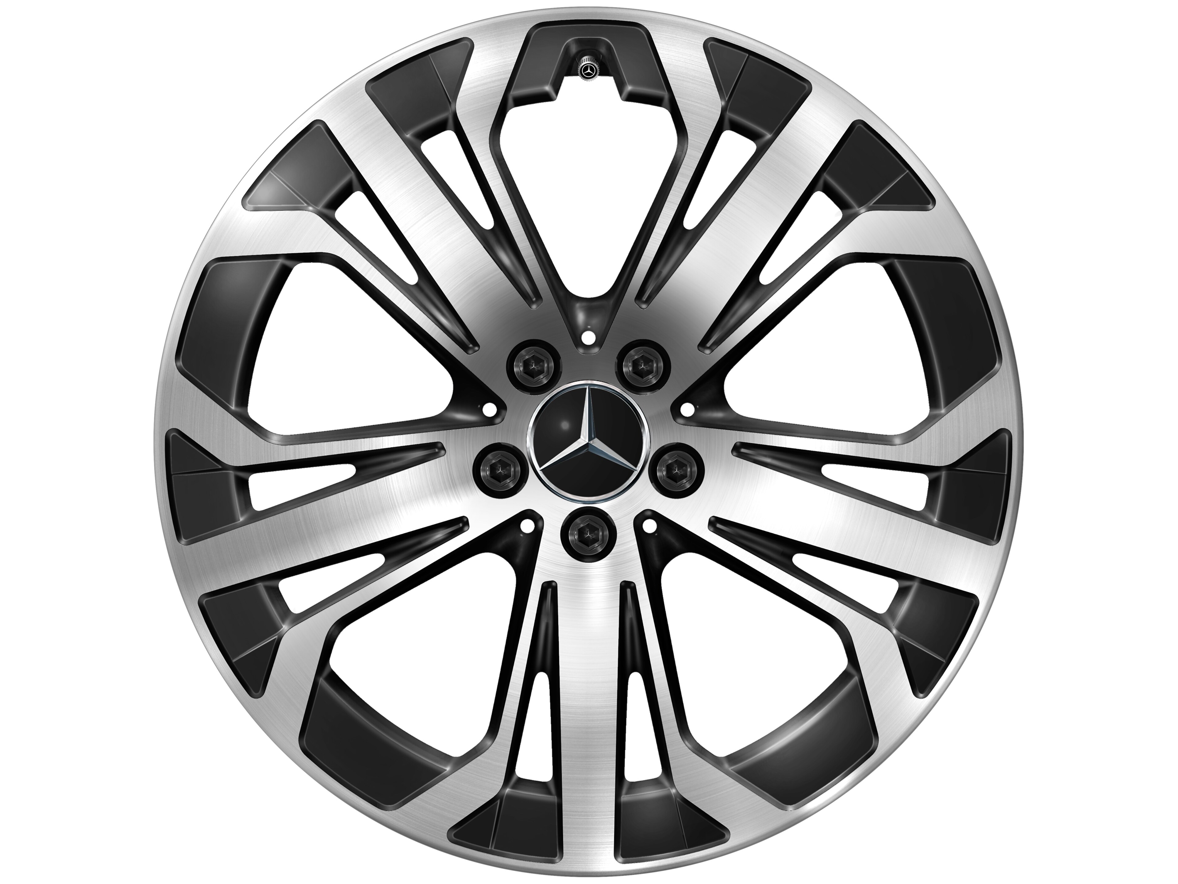 5-triple-spoke wheel, 48.3 cm (19-inch), High-sheen finish - 8 J x 19 ET 32,5, black, high-sheen