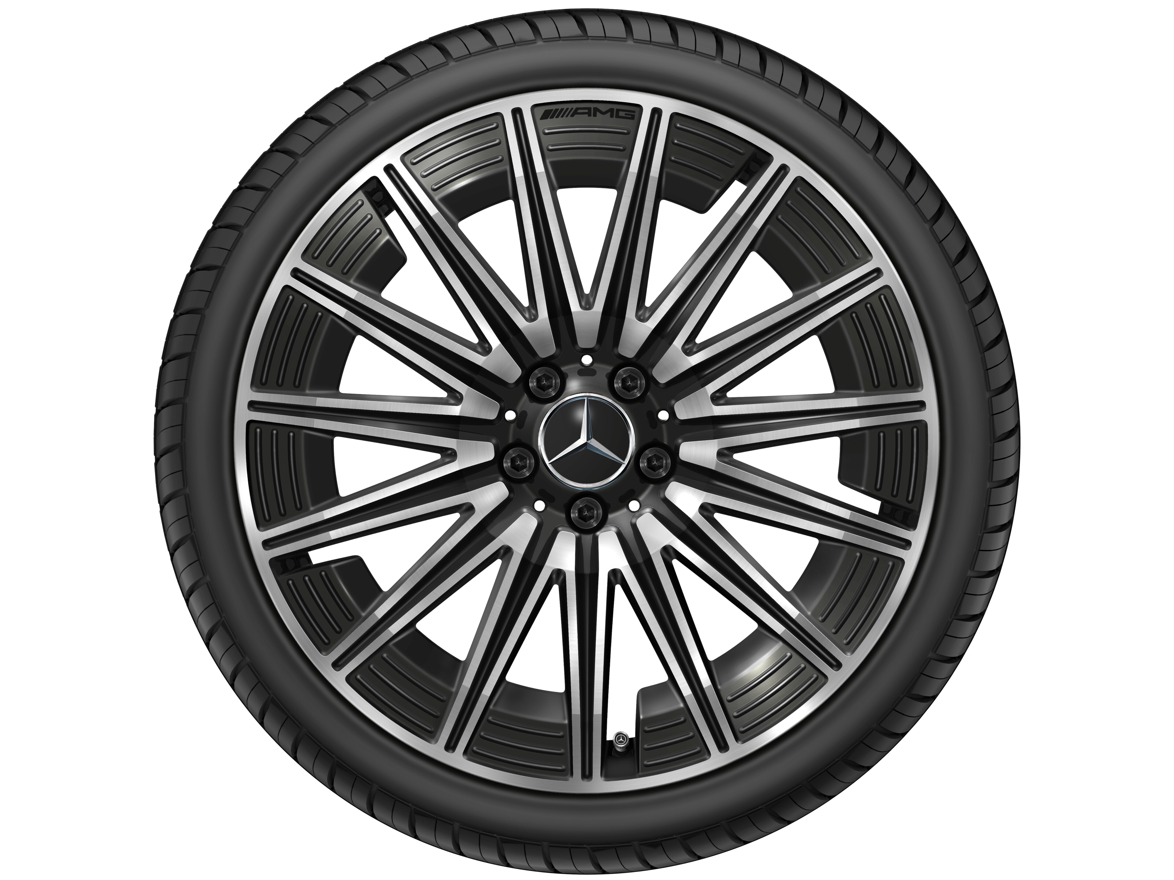 AMG multi-spoke wheel, 50.8 cm (20-inch) - 9 J x 20 ET 60,5, black, high-sheen