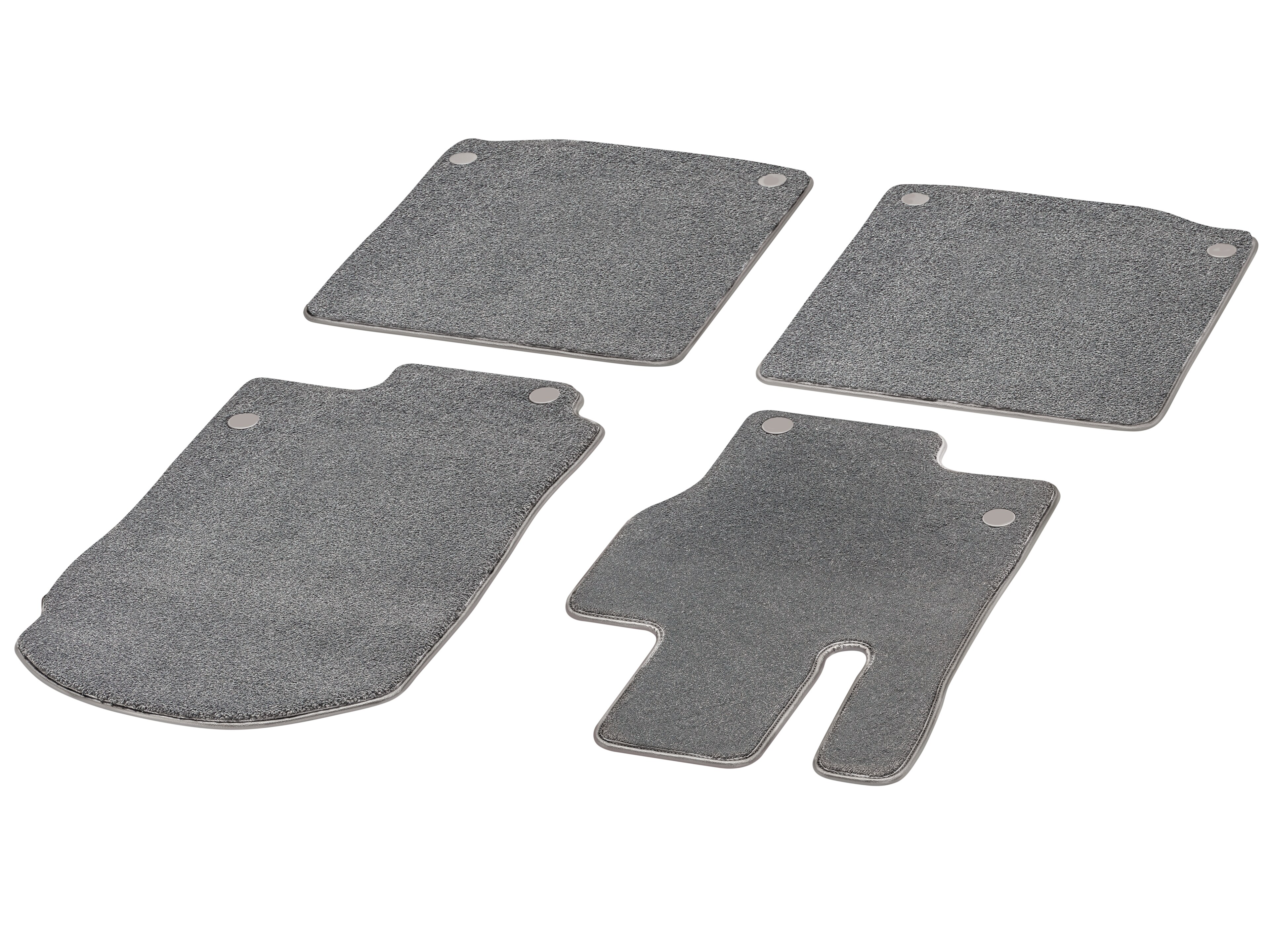 Velour floor mats EXCLUSIVE, Set, Set of 4, X167 Maybach - LHD, silver grey pearl