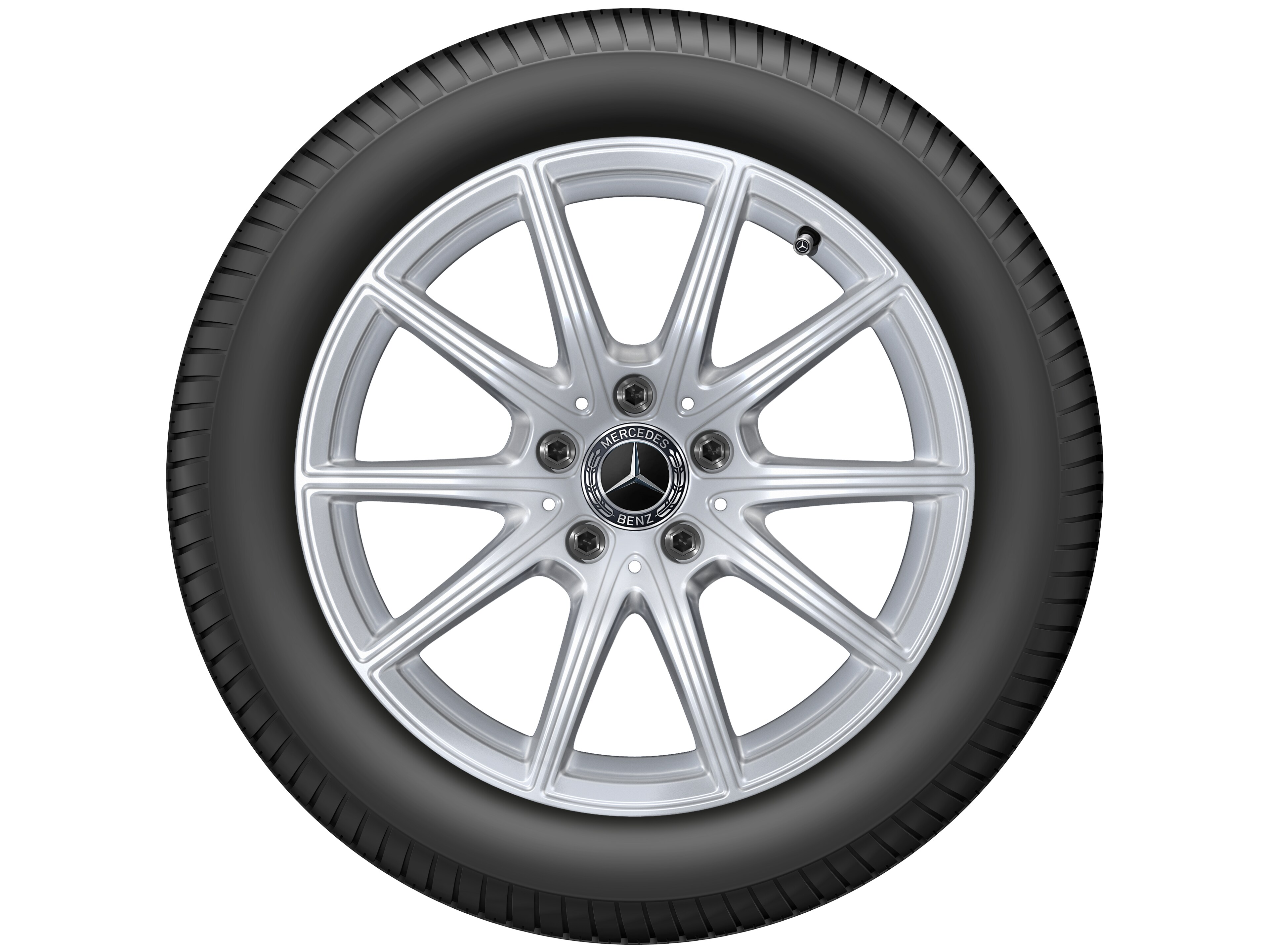 10-spoke wheel, 43.2 cm (17-inch) - 7 J x 17 ET 44,5, vanadium silver