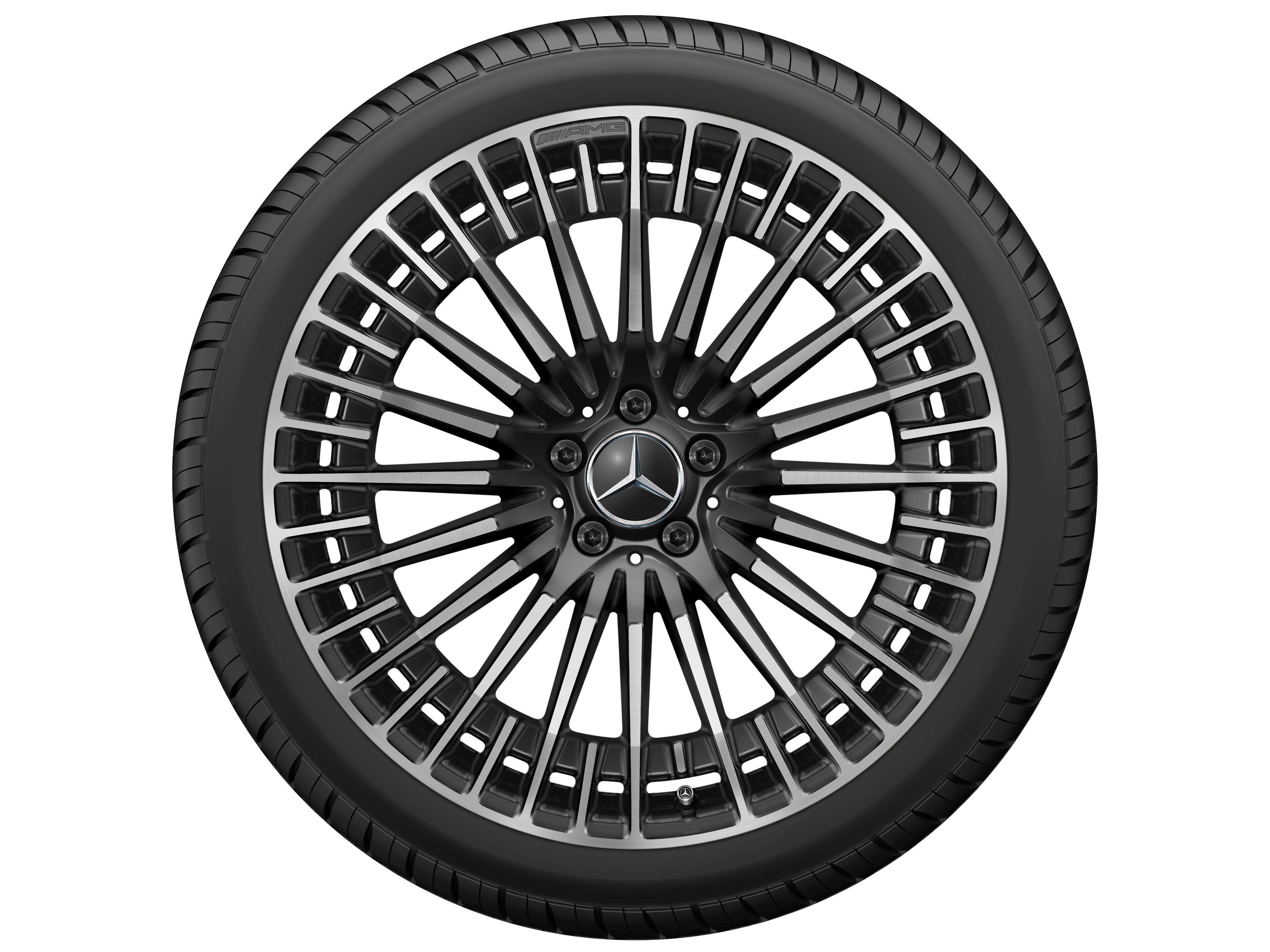 AMG multi-spoke wheel, 53.3 cm (21-inch) - 9 J x 21 ET 31, black, high-sheen