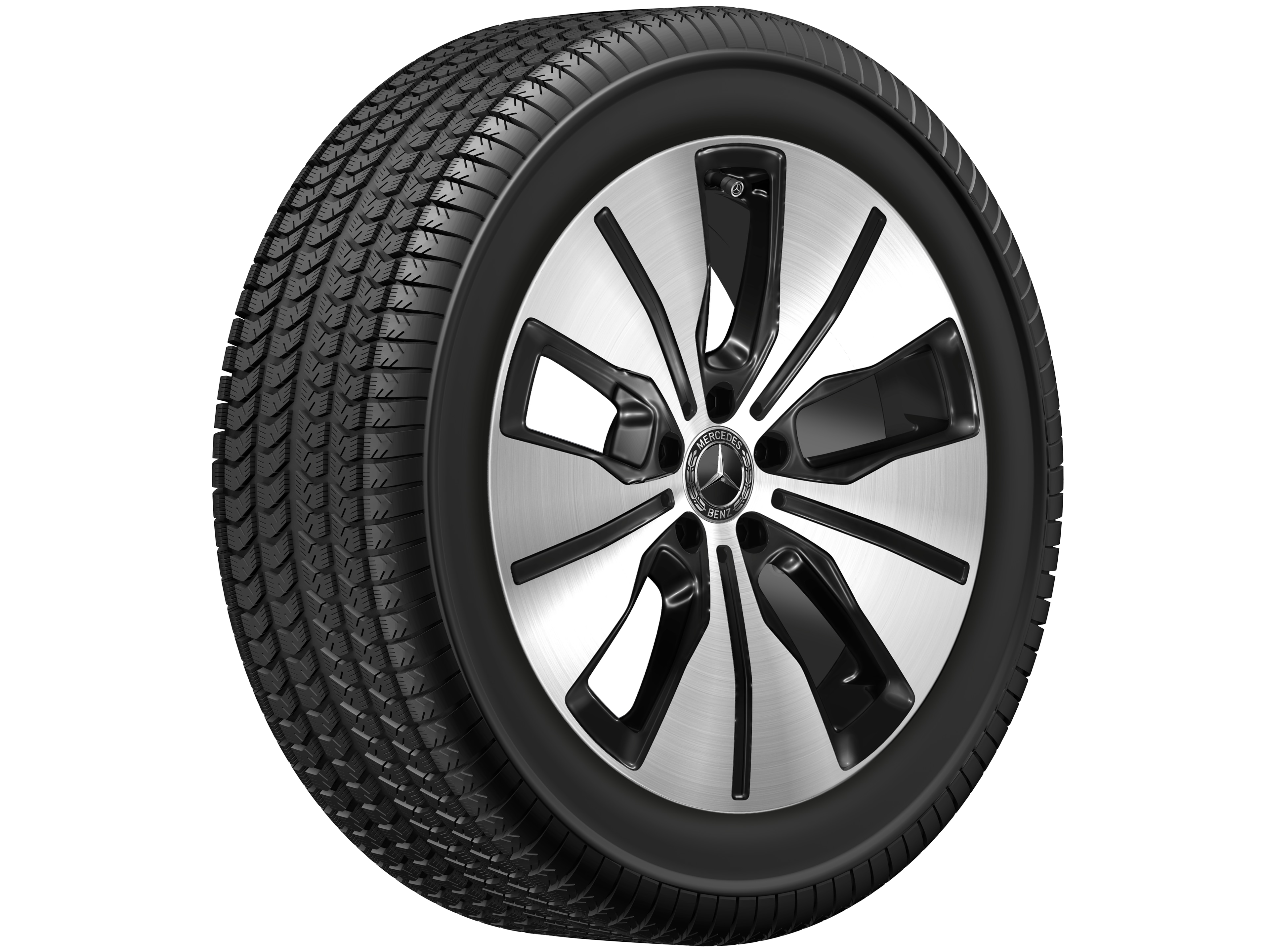 5-spoke wheel, Aero, 48.3 cm (19-inch), High-sheen finish - 8 J x 19 ET 34, black, high-sheen