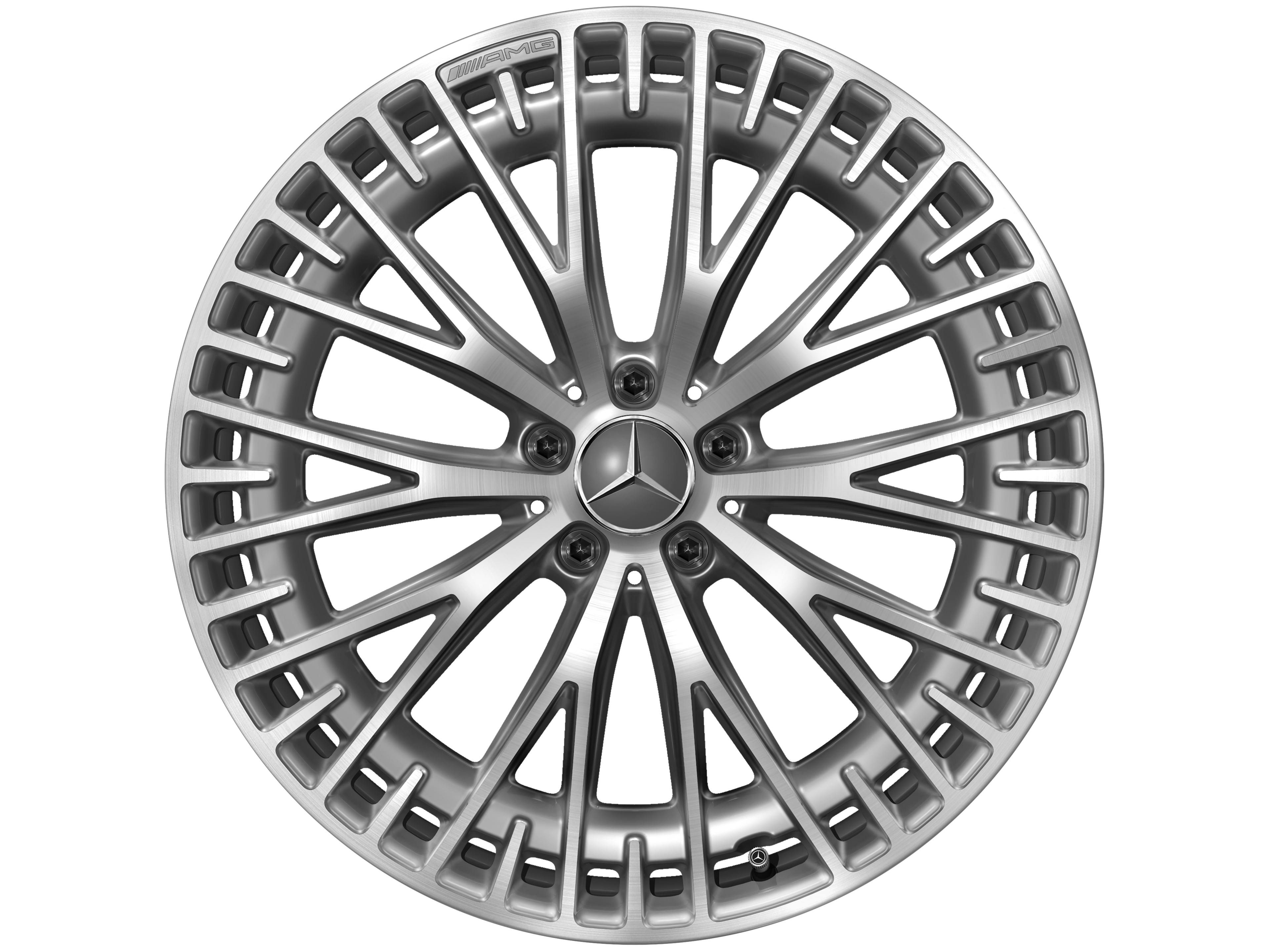 AMG multi-spoke wheel, 53.3 cm (21-inch) - 10 J x 21 ET 47, tantalite grey, high-sheen
