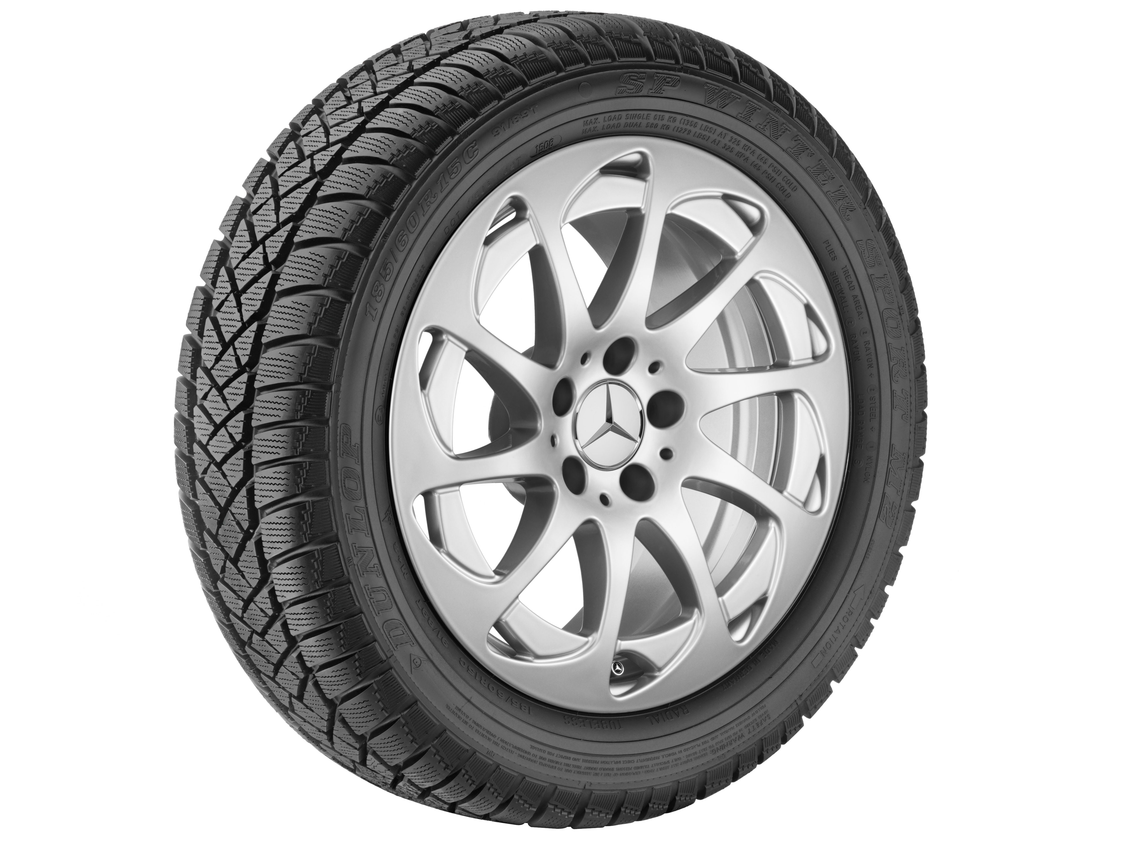 10-spoke wheel, 43.2 cm (17-inch) - 8 J x 17 ET 30, titanium silver, painted