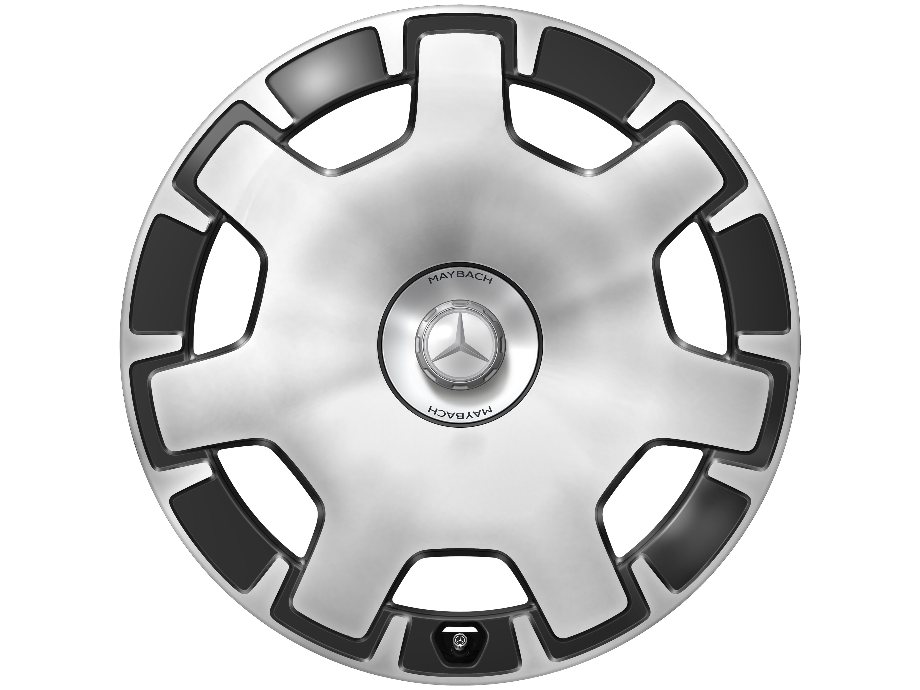 7-hole wheel, 55.9 cm (22-inch) - 9,5 J x 22 ET 27,5, black, high-sheen