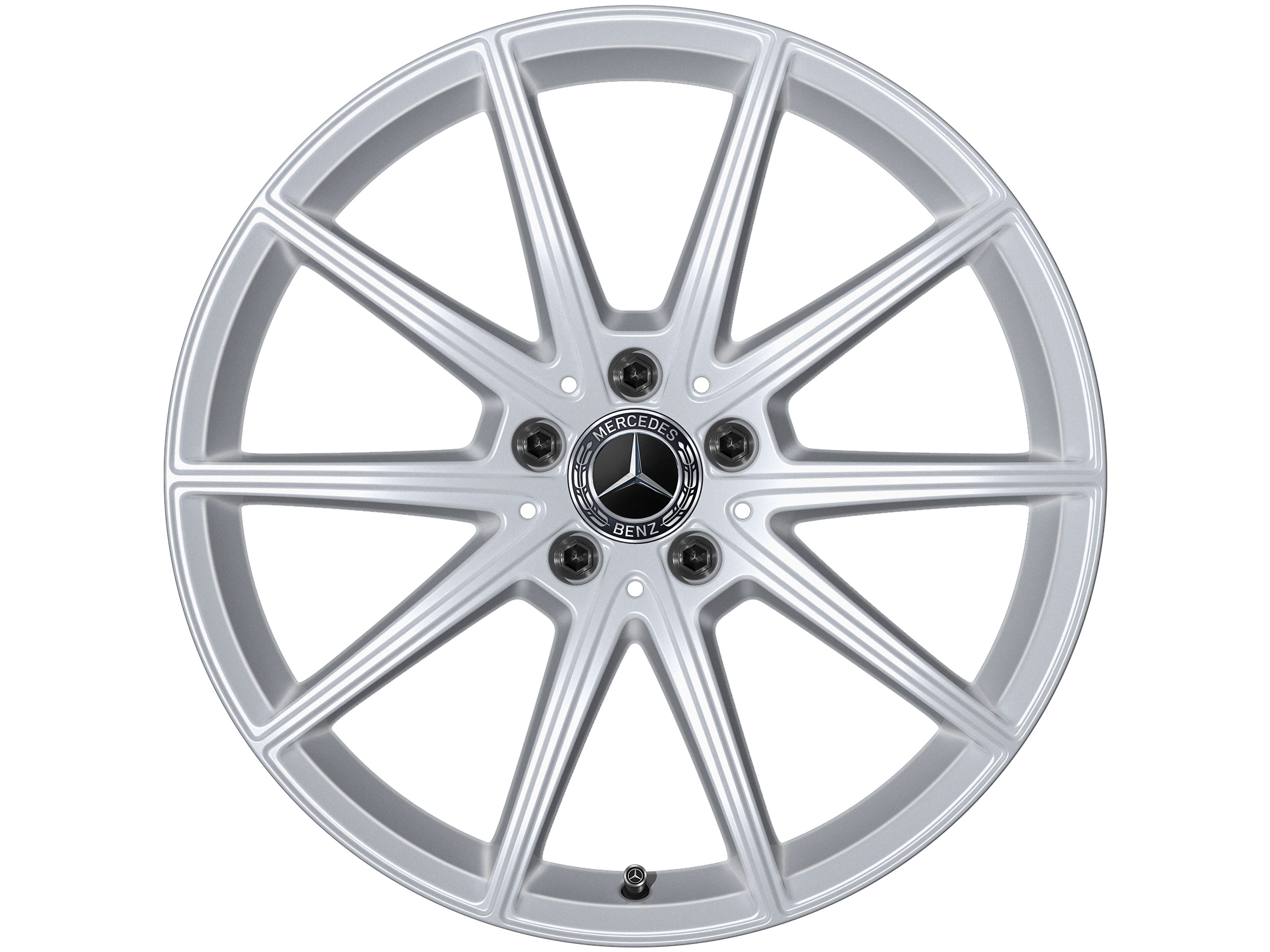 10-spoke wheel, 48.3 cm (19-inch) - 8,5 J x 19 ET 55, vanadium silver, painted
