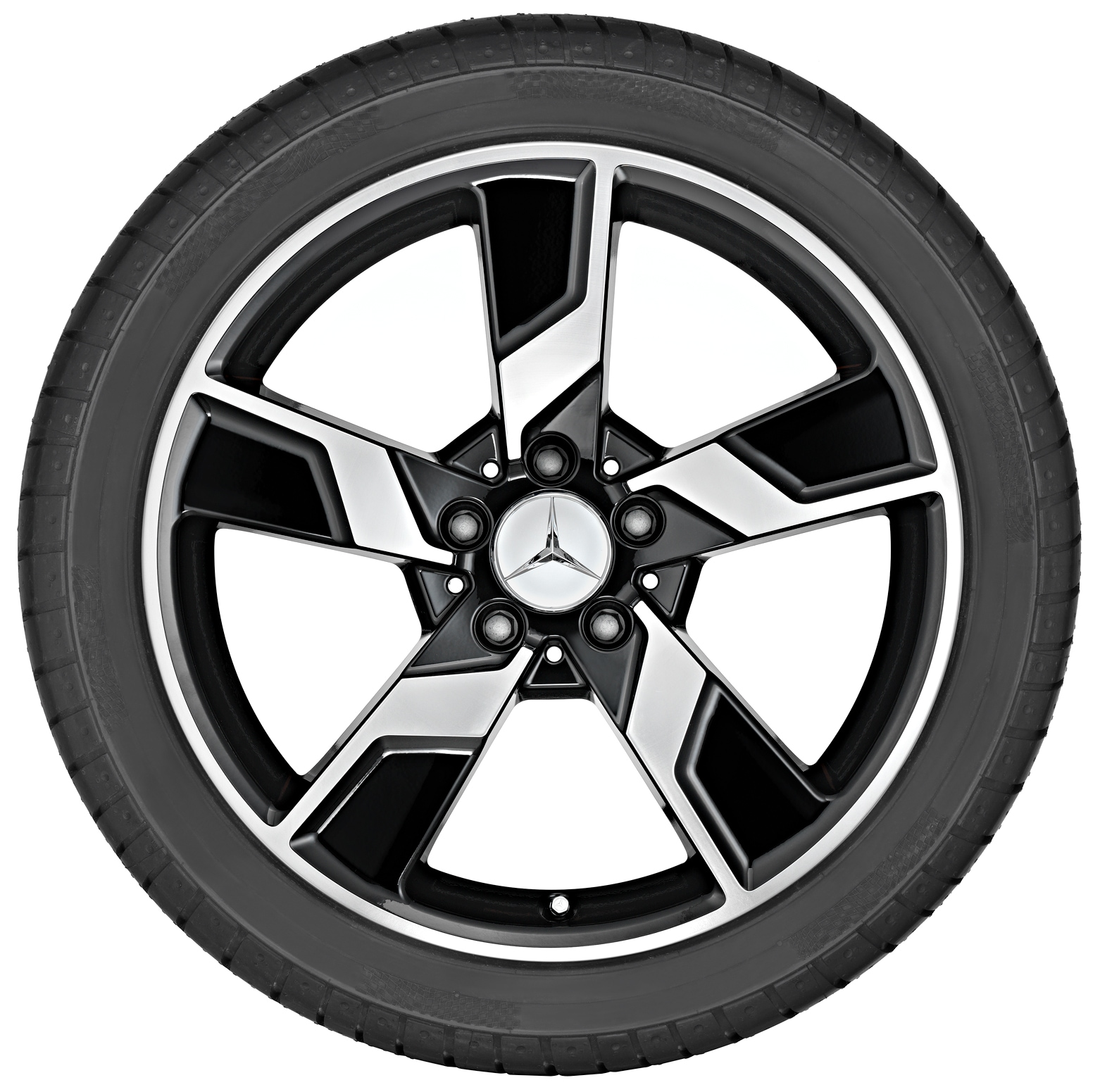 5-spoke wheel, Xentres, 45.7 cm (18-inch) - 8,5 J x 18 ET 48, black, high-sheen
