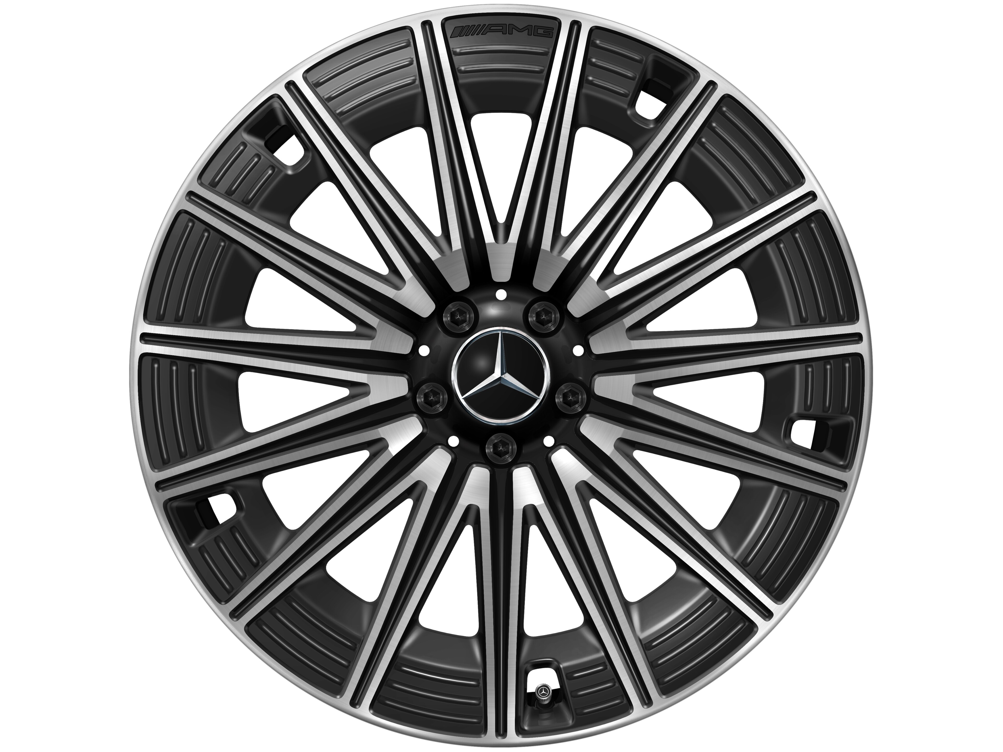 AMG multi-spoke wheel, 53.3 cm (21-inch) - 8,5 J x 21 ET 35,5, black, high-sheen