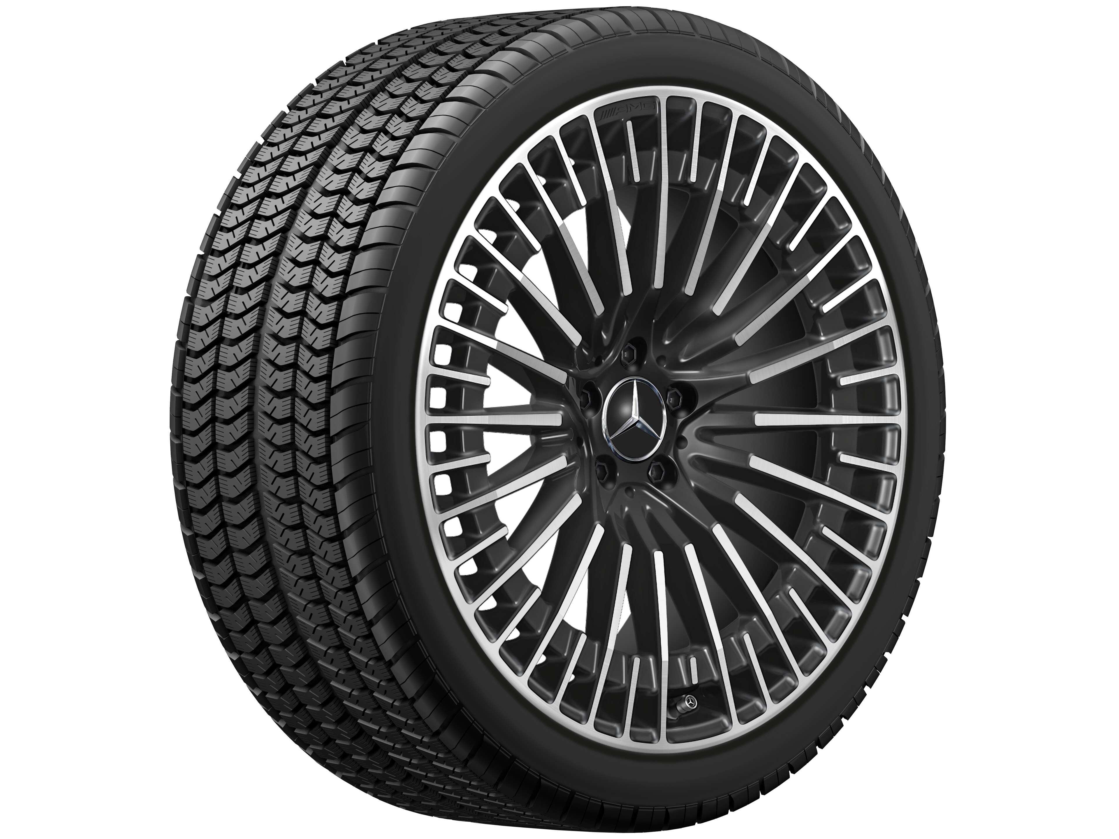 AMG multi-spoke wheel, 53.3 cm (21-inch) - 9,5 J x 21 ET 41,5, black, high-sheen