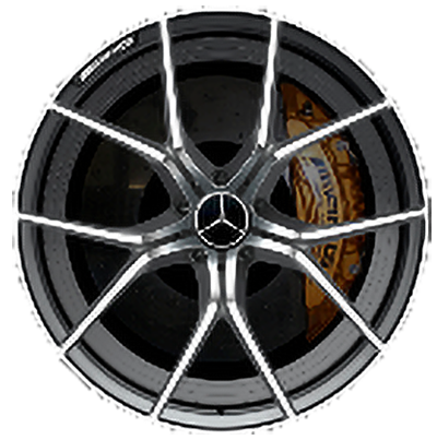 AMG forged wheel in cross-spoke design, 53.3 cm (21-inch) - 11,5 J x 21 ET 30, tantalite grey, high-sheen