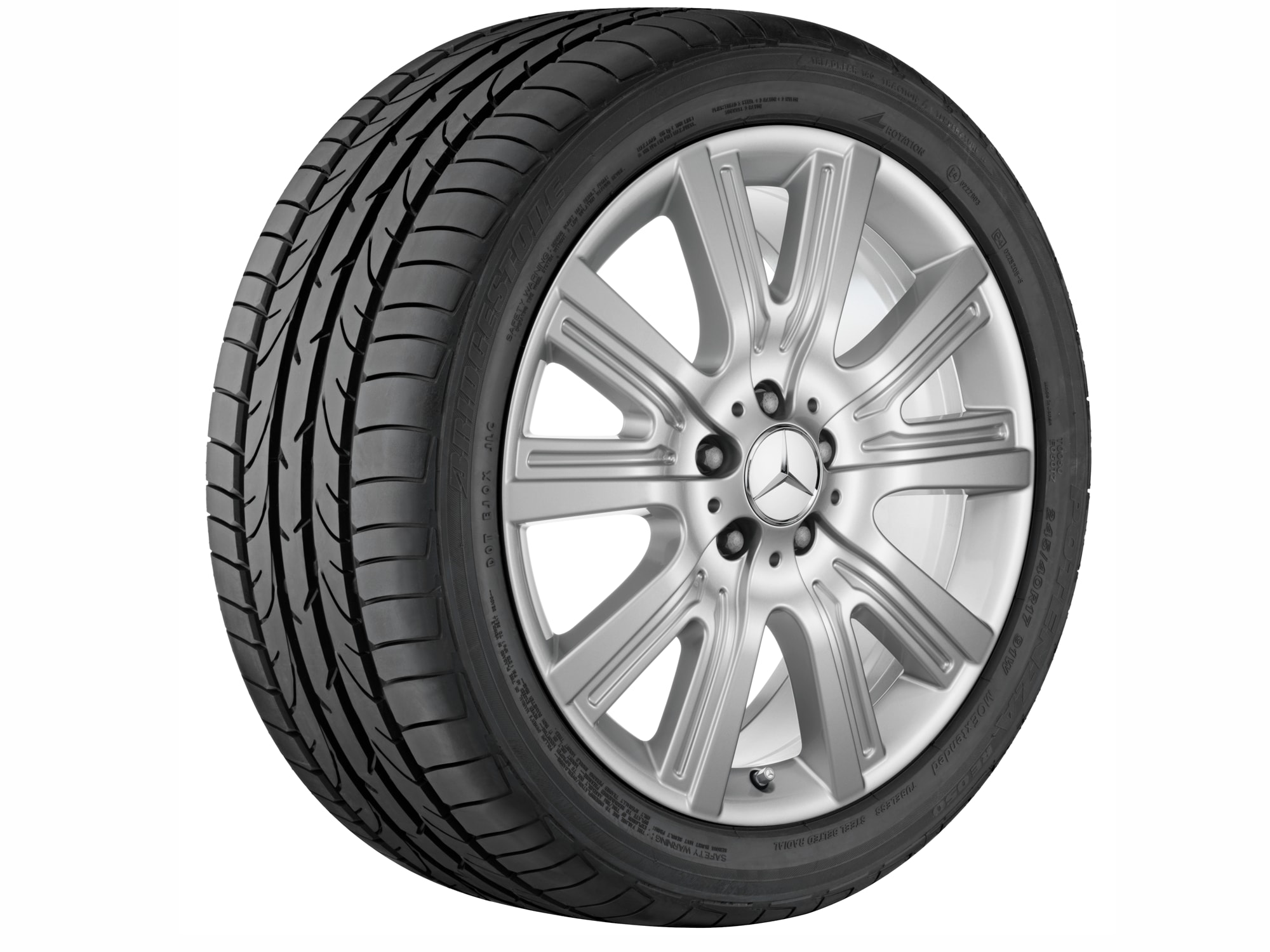 5-twin-spoke wheel, 48.3 cm (19-inch) - 8,5 J x 19 ET 62, titanium silver, painted