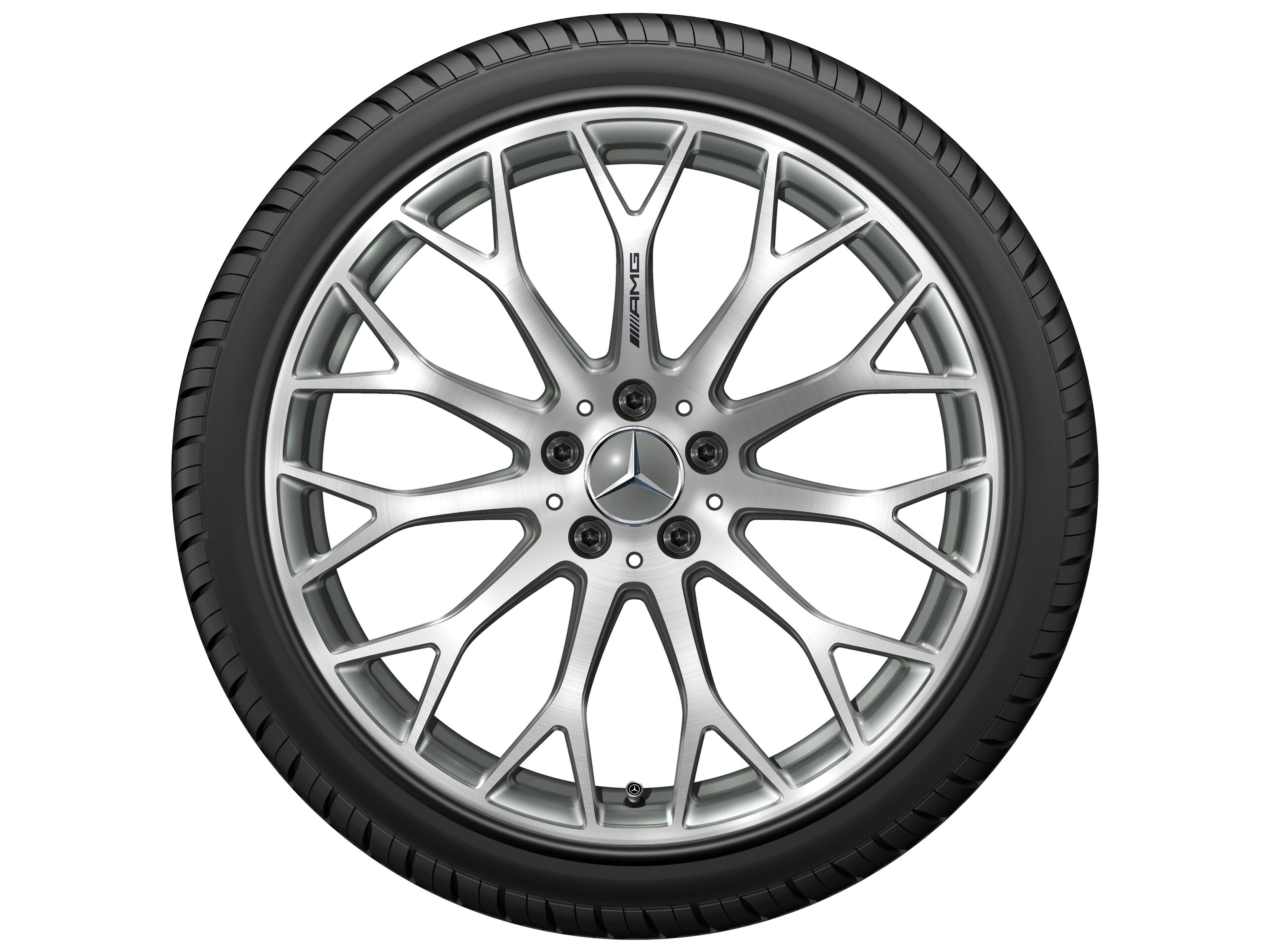AMG forged wheel in cross-spoke design, 50.8 cm (20-inch) - 9,5 J x 20 ET 25,3, titanium grey