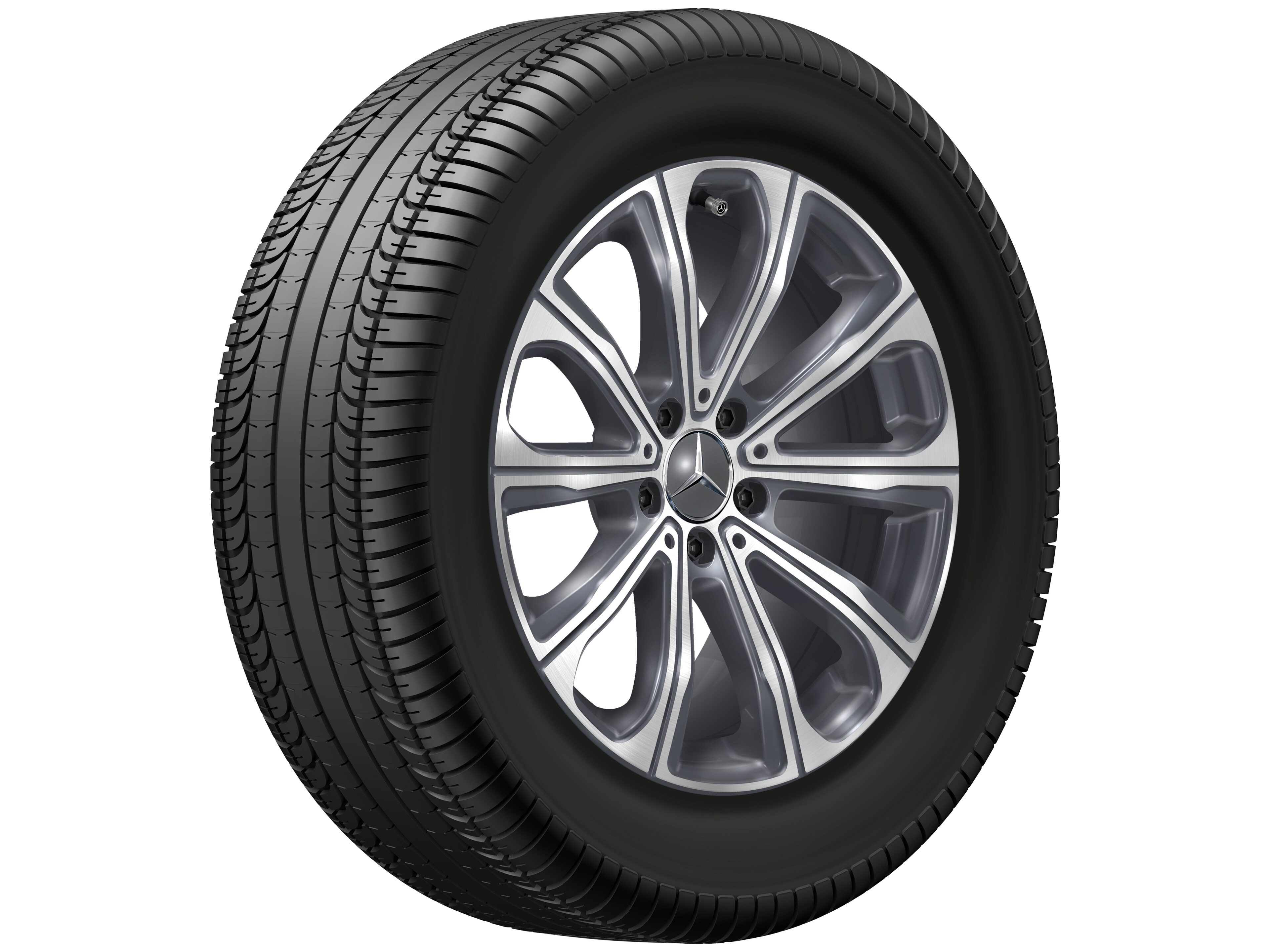 10-spoke wheel, 45.7 cm (18-inch) - 8 J x 18 ET 32,5, tremolite metallic, high-sheen