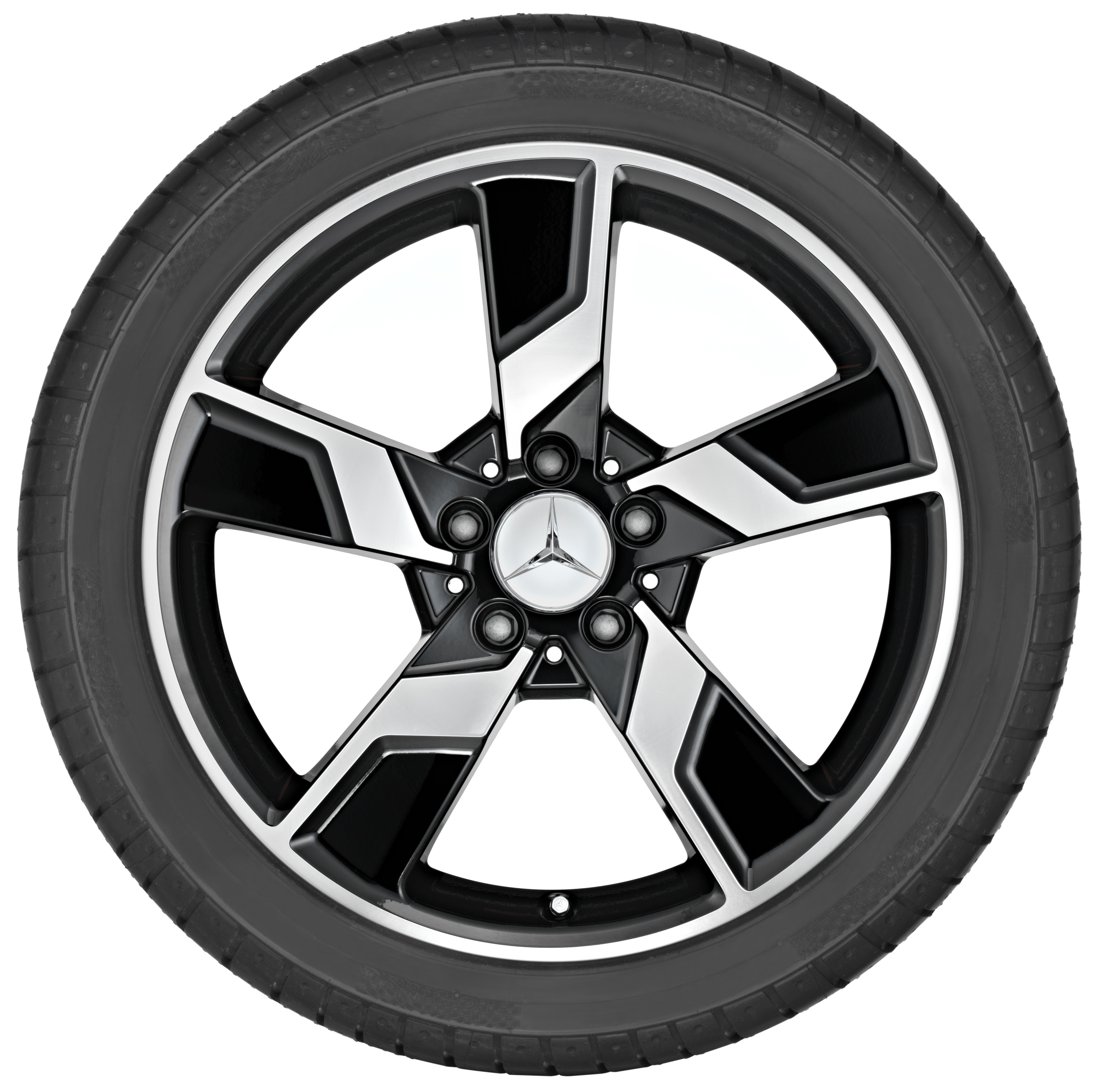 5-spoke wheel, Xentres, 45.7 cm (18-inch) - 8,5 J x 18 ET 48, black, high-sheen