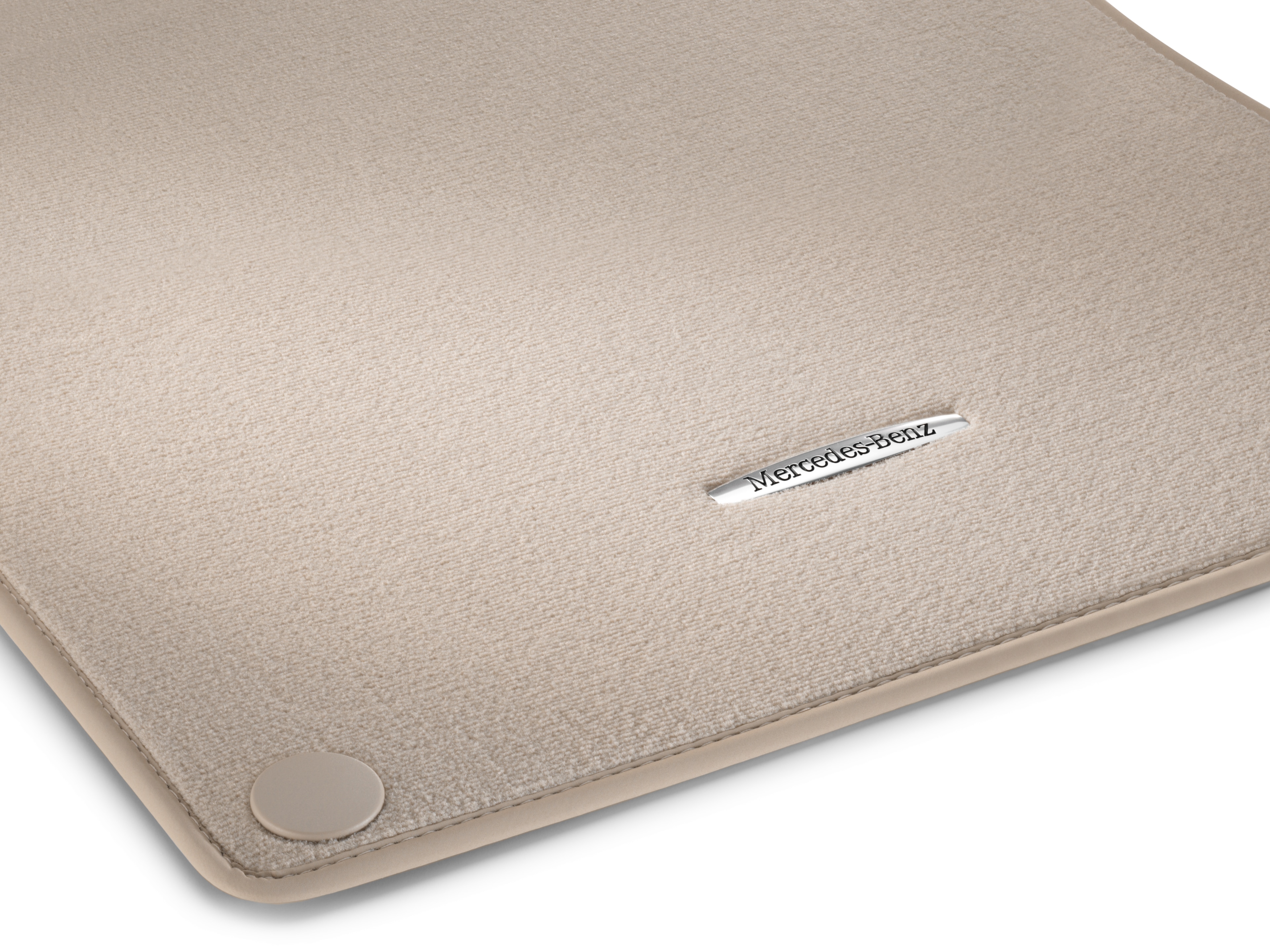 Velour floor mats CLASSIC, Set, Set of 4 - LHD, silk beige
