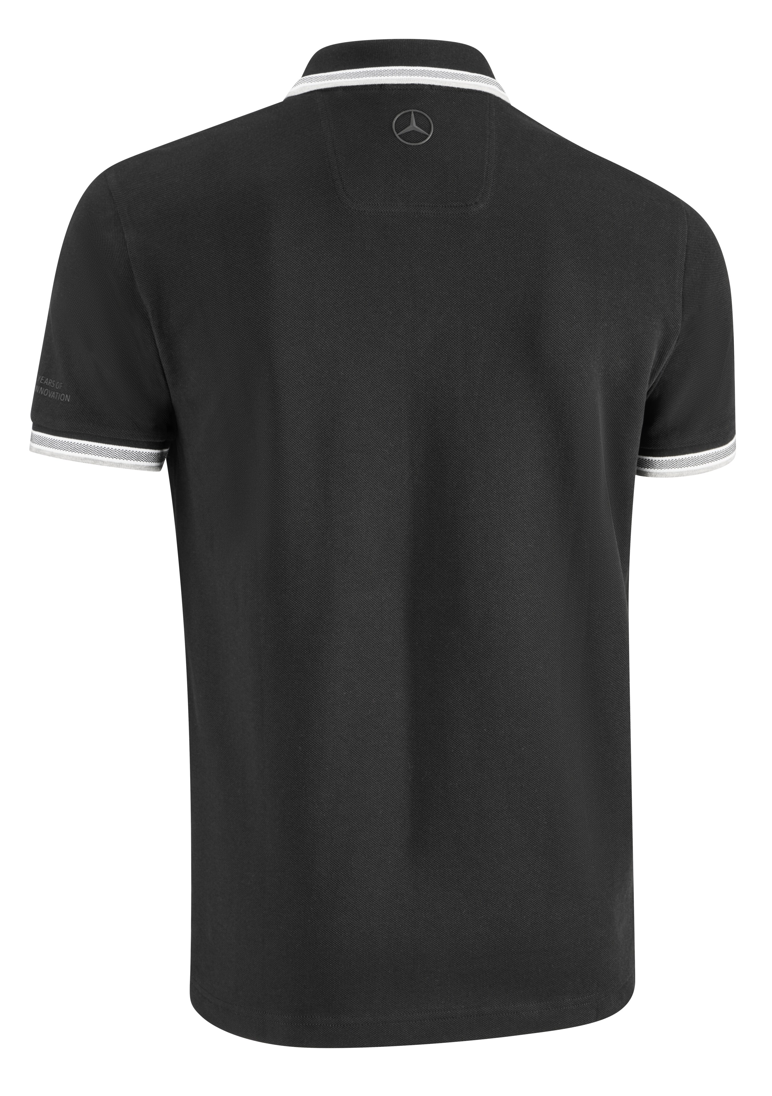 Men's polo shirt, 140 years - black, XXL