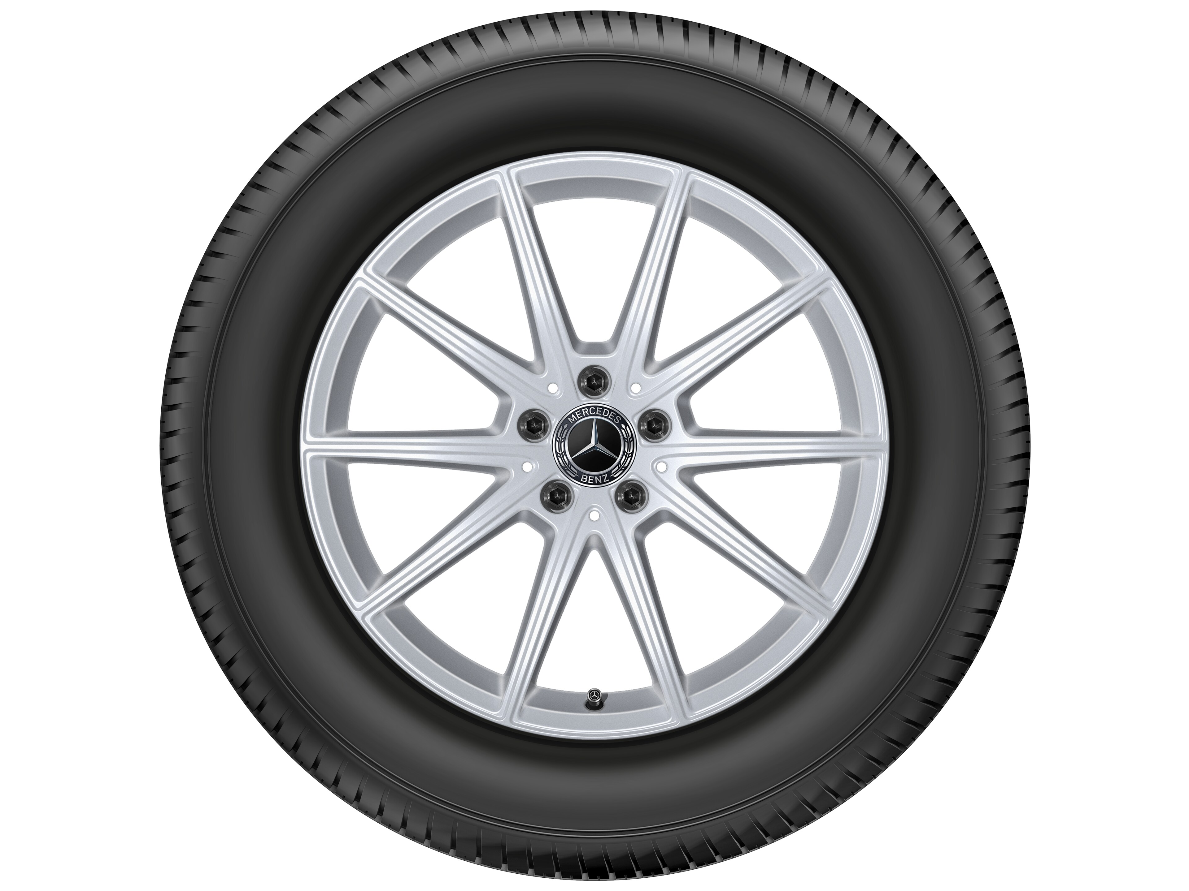 10-spoke wheel, 48.3 cm (19-inch) - 8,5 J x 19 ET 55, vanadium silver, painted