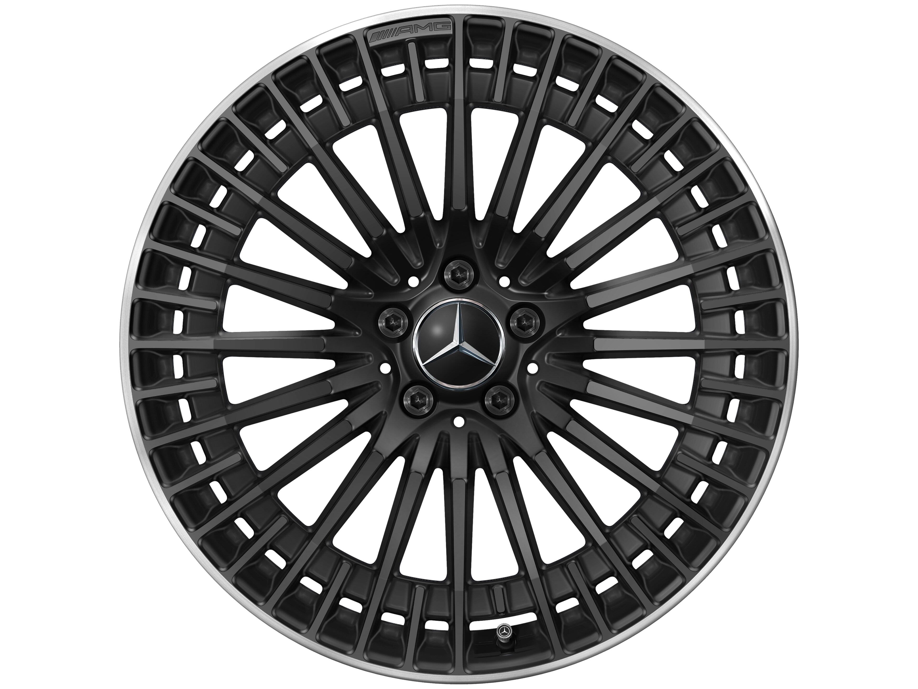 AMG multi-spoke wheel, 50.8 cm (20-inch), High-sheen rim flange - 8,5 J x 20 ET 50,5, black, high-sheen rim flange