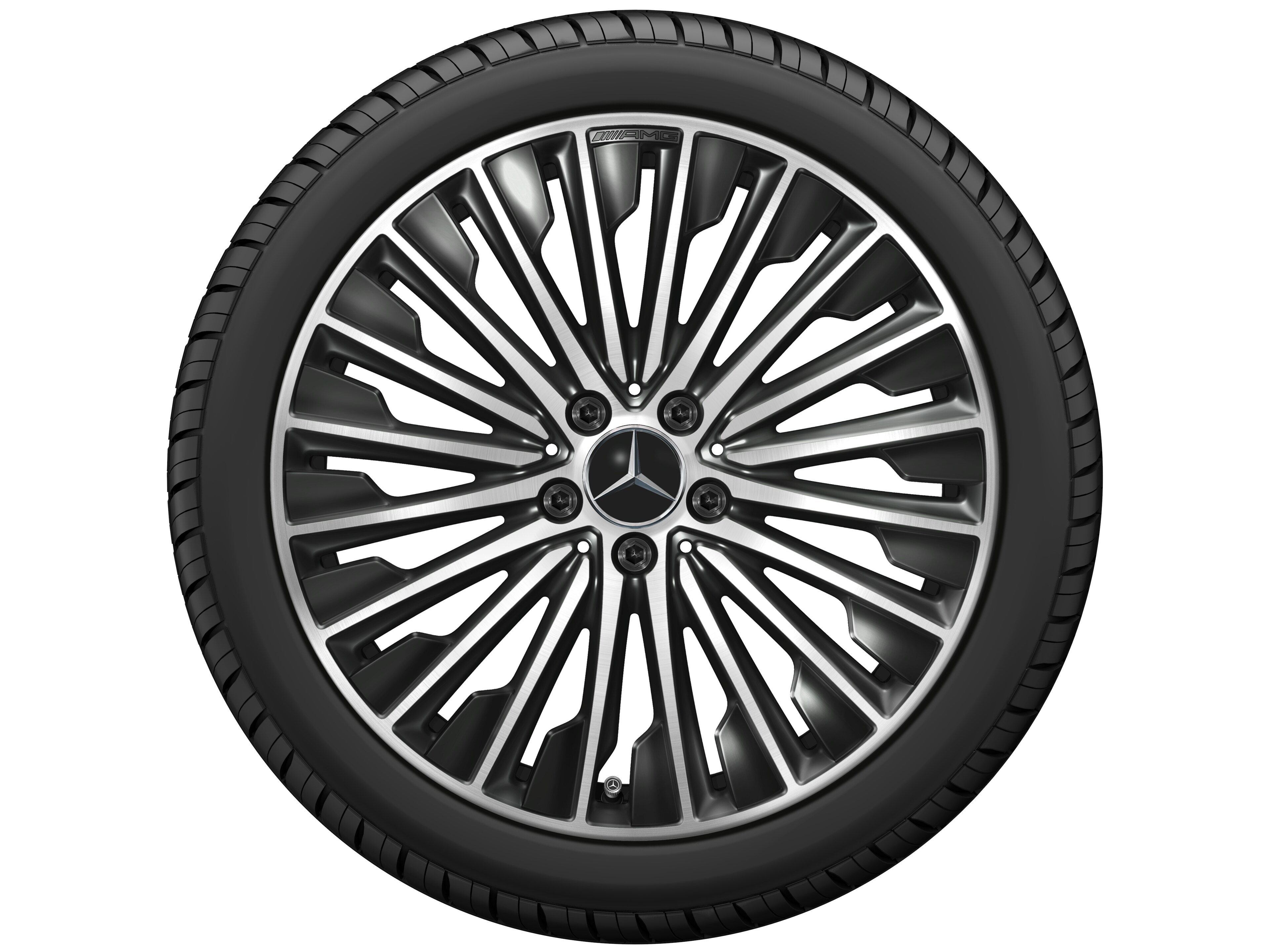 AMG multi-spoke wheel, 48.3 cm (19-inch) - 8 J x 19 ET 45,1, black, high-sheen
