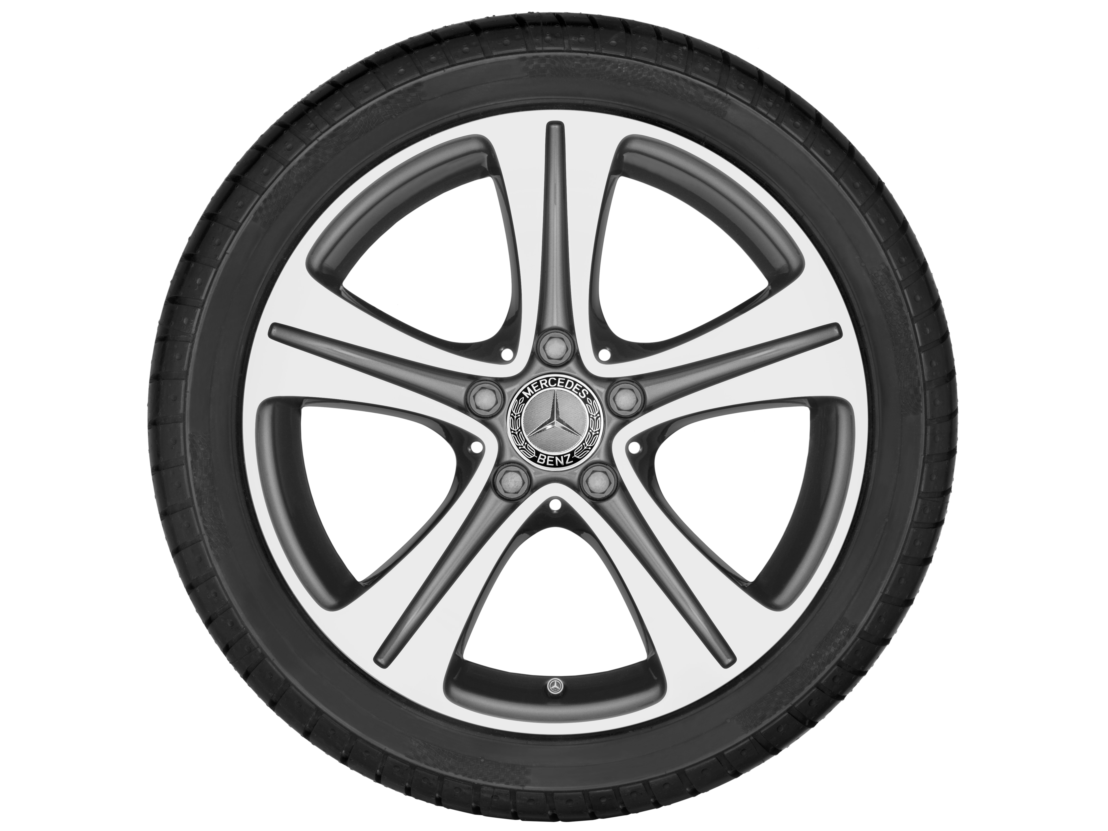 5-spoke wheel, 45.7 cm (18-inch) - 8 J x 18 ET 43, tremolite metallic, high-sheen