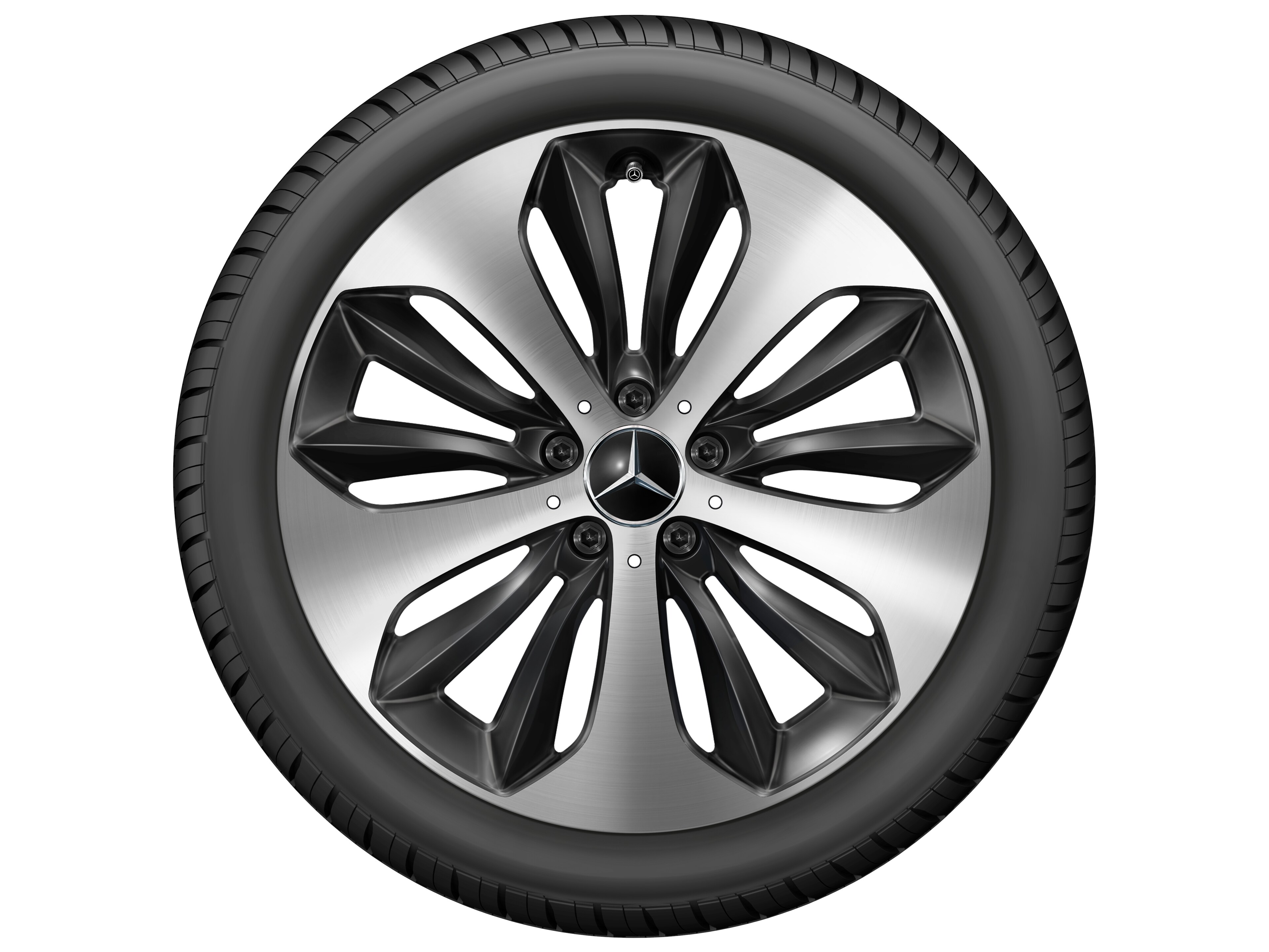 10-spoke wheel, Aero, 48.3 cm (19-inch), High-sheen finish - 7,5 J x 19 ET 53, black, high-sheen