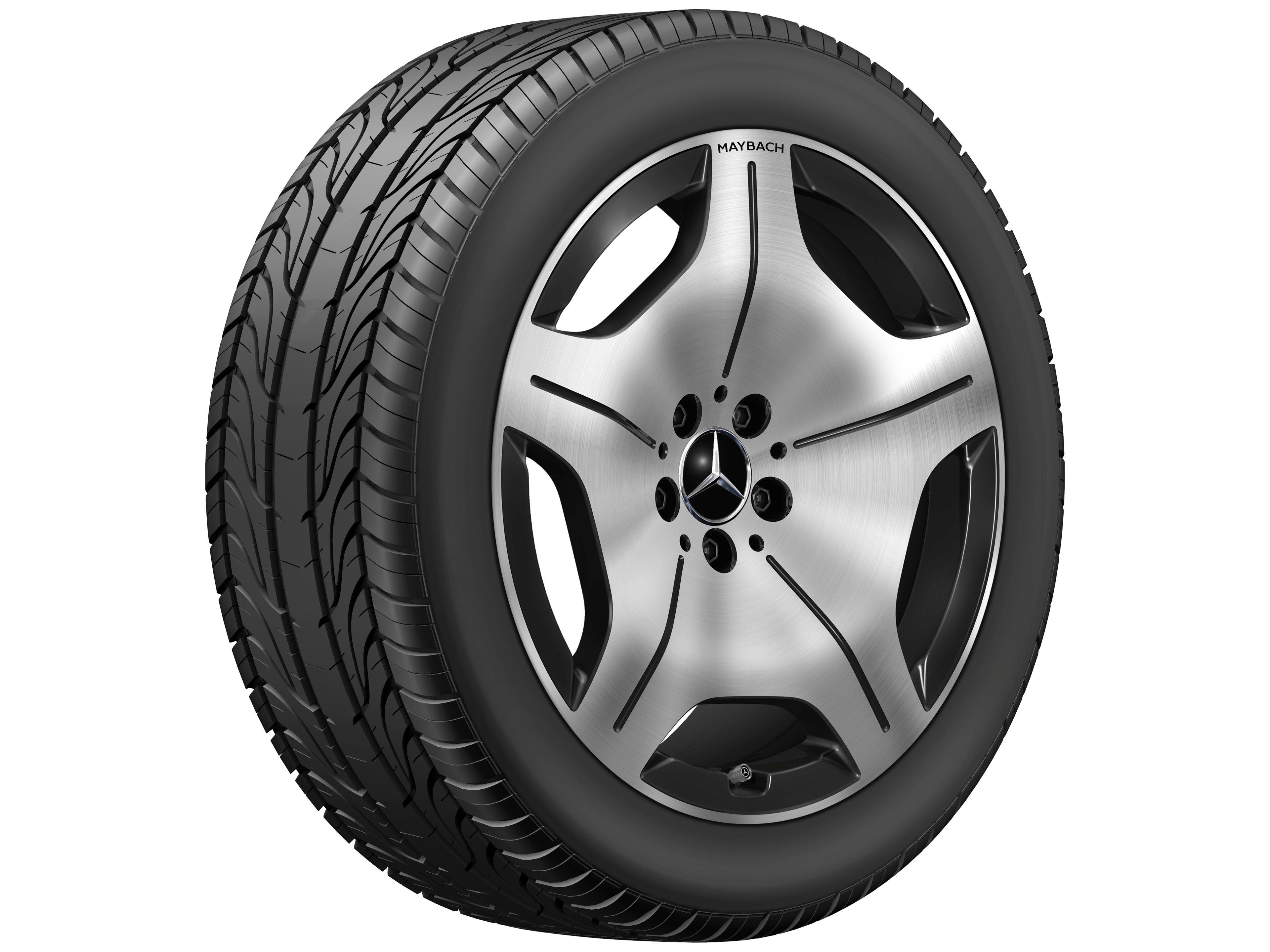 5-hole wheel, 48.3 cm (19-inch) - 8,5 J x 19 ET 31,5, black, high-sheen