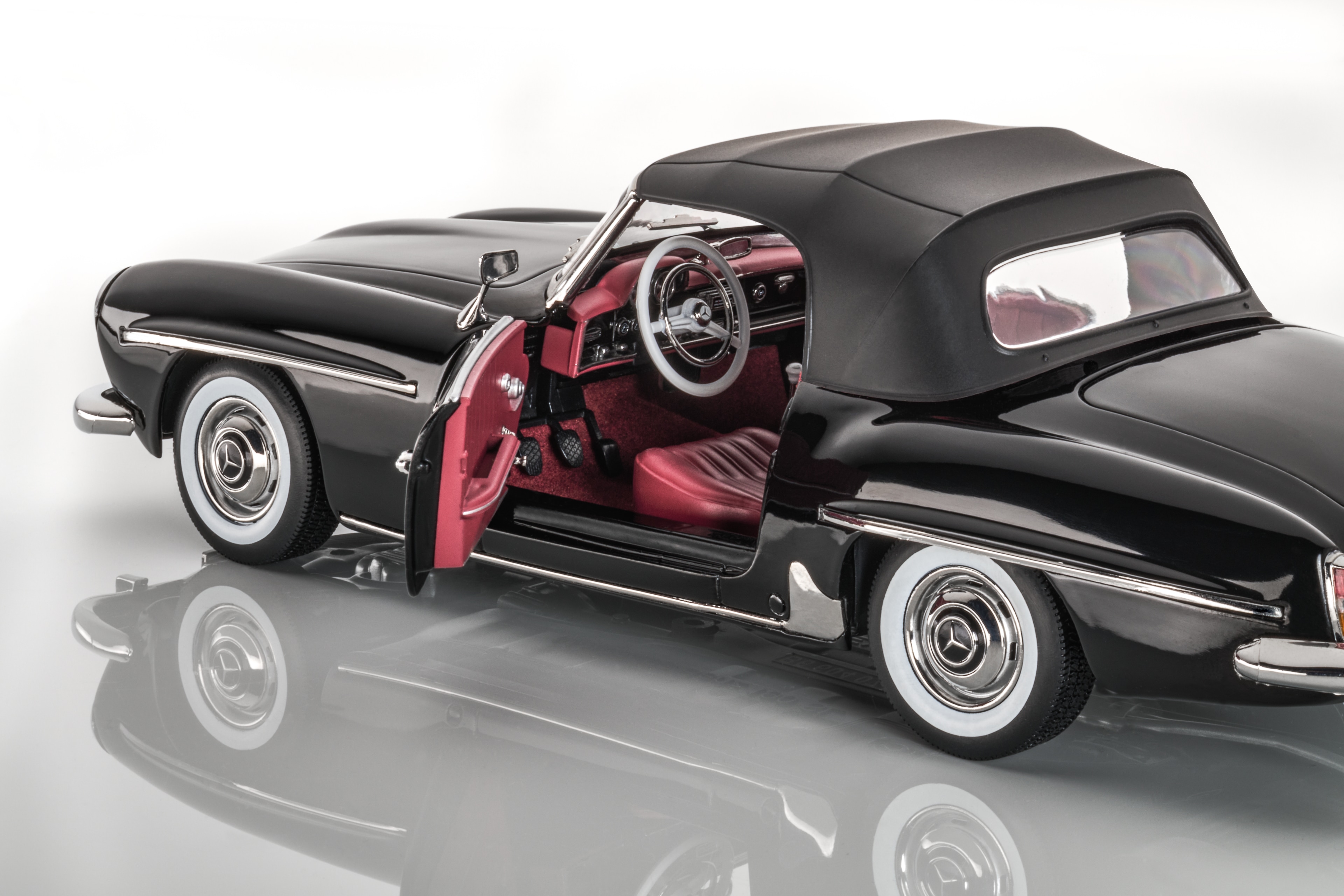 190 SL Roadster, W 121 (1954-1963) - black, Norev, 1:18
