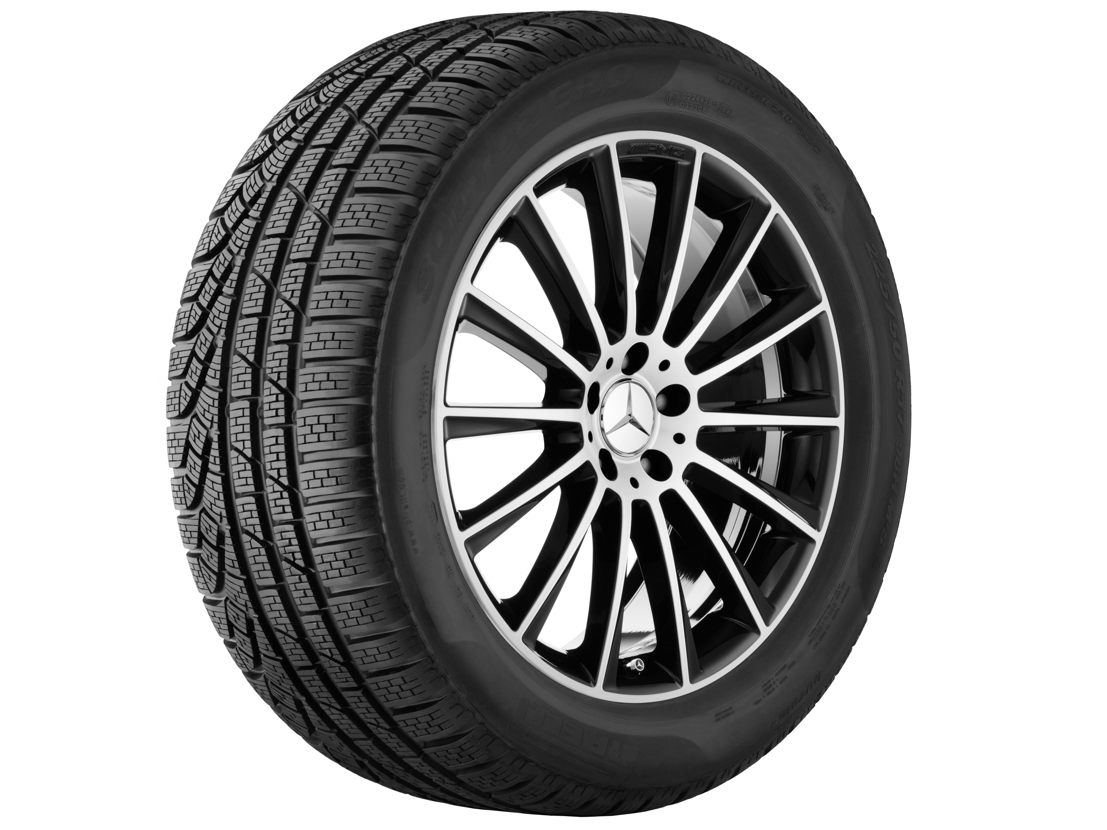 AMG multi-spoke wheel, 50.8 cm (20-inch) - 8,5 J x 20 ET 38, black, high-sheen