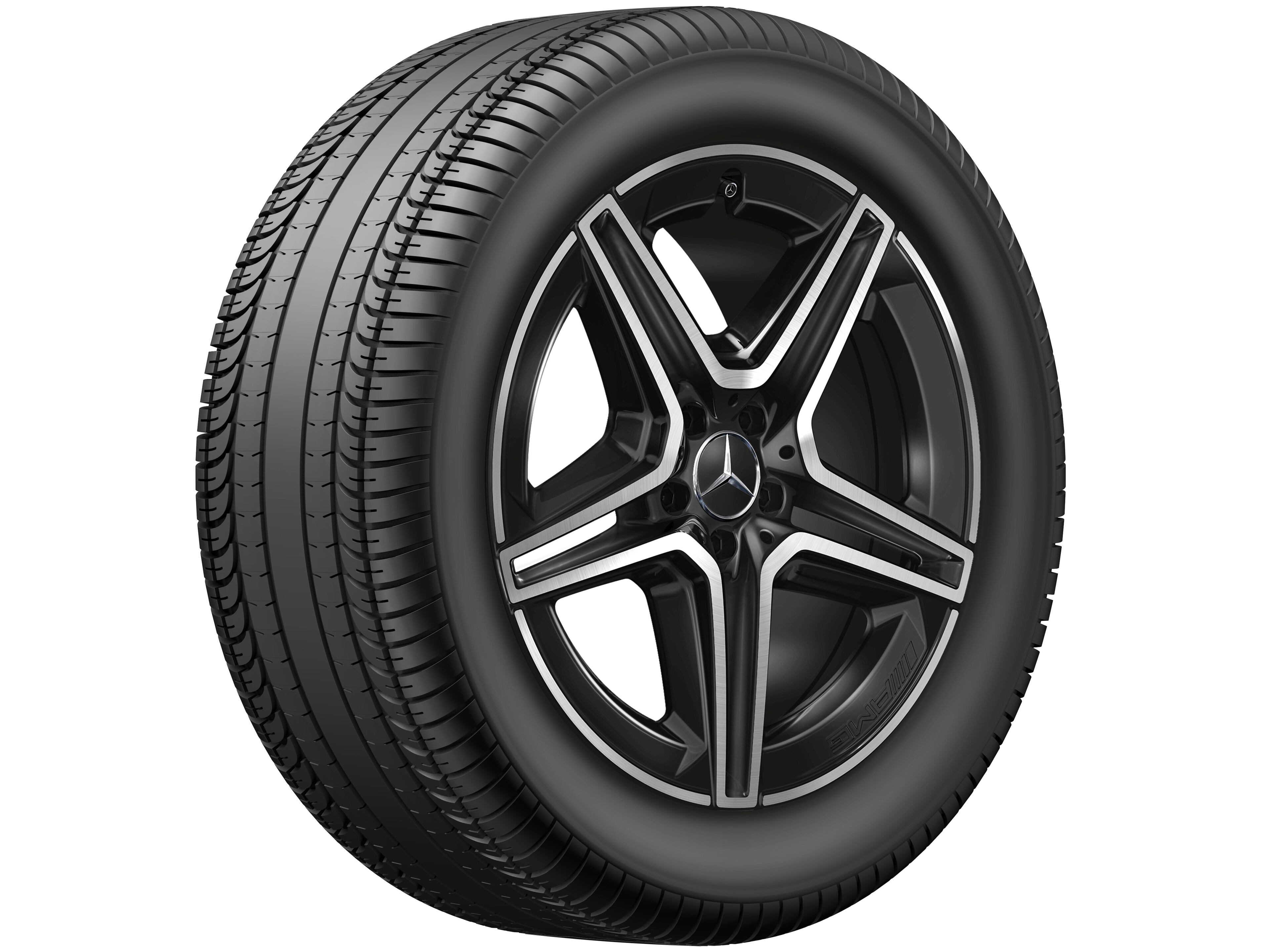 AMG 5-twin-spoke wheel, 50.8 cm (20-inch) - 9 J x 20 ET 57, black, high-sheen