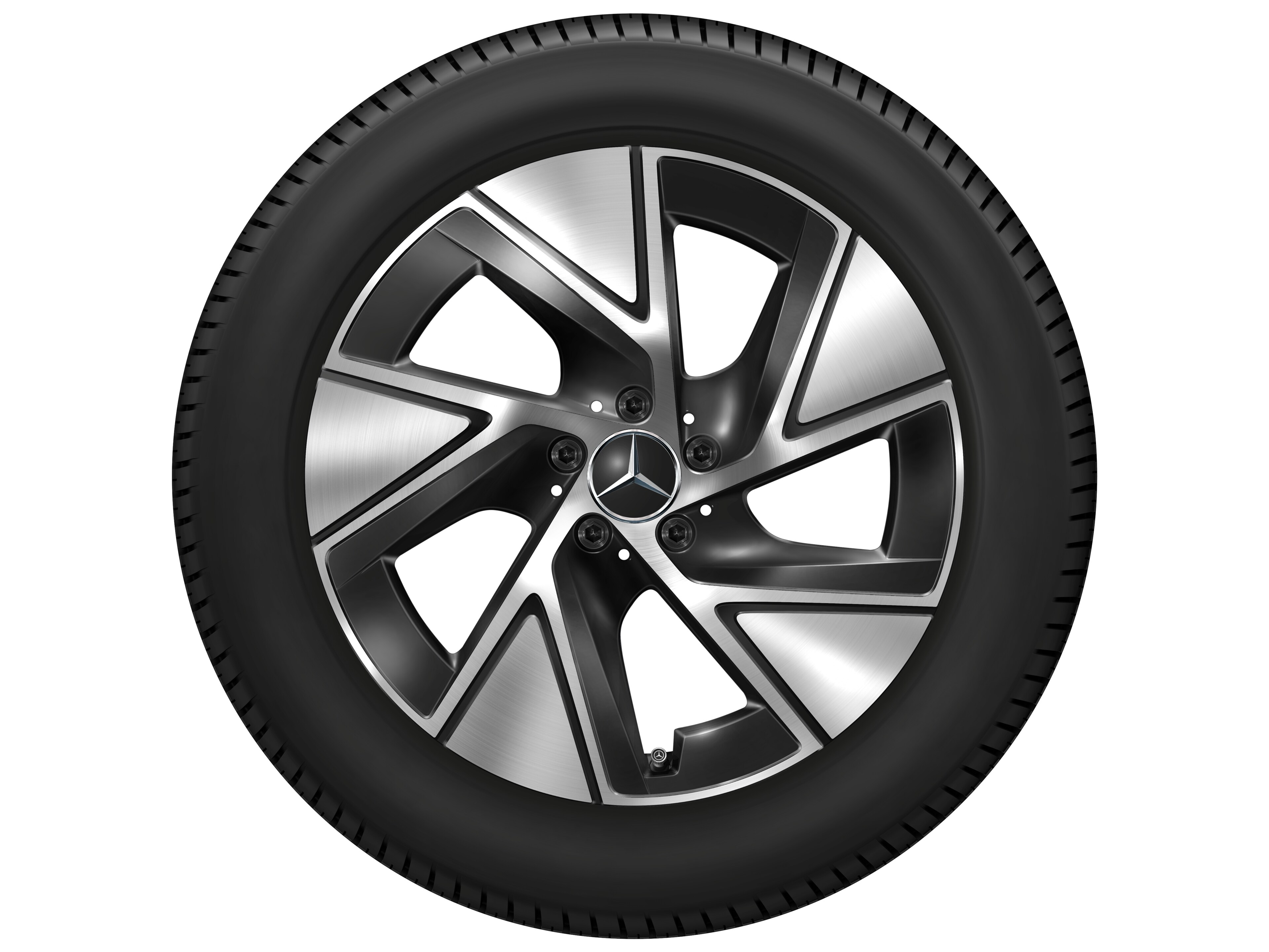 5-hole wheel, Aero, 48.3 cm (19-inch), High-sheen finish - 9 J x 19 ET 30, black, high-sheen