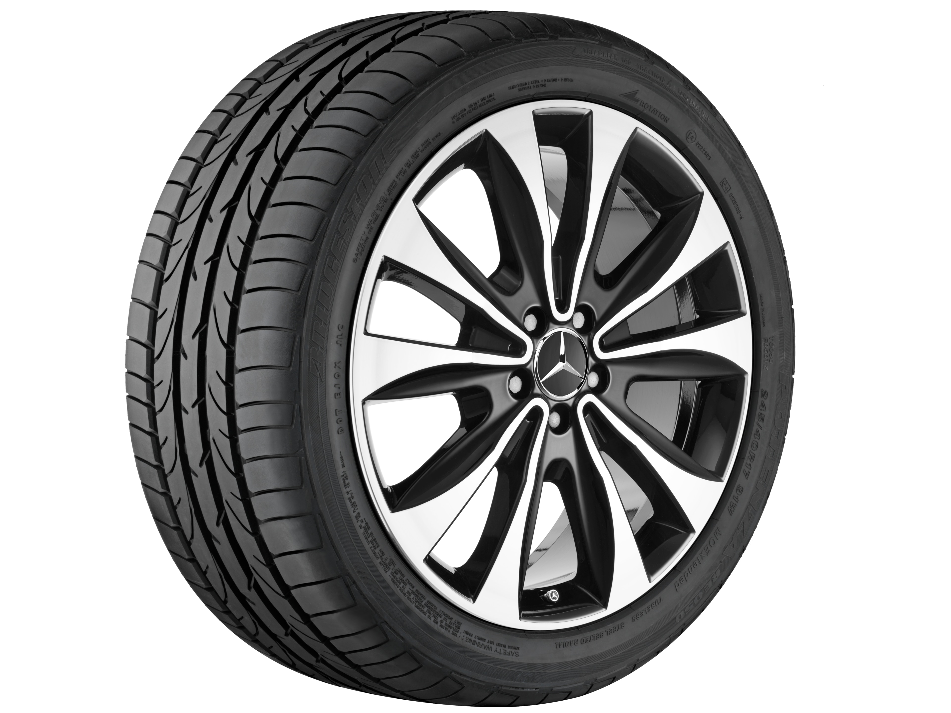 10-spoke wheel, 50.8 cm (20-inch), High-sheen finish - 8,5 J x 20 ET 62, black, high-sheen
